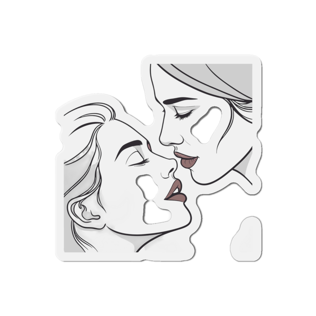 Perfect Lip Set Open Close Smooches Die Cut Magnets - Image 13