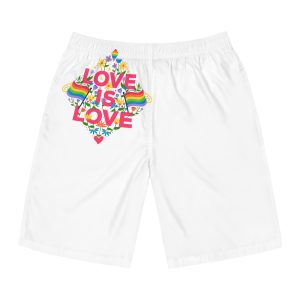 Pride Day Typography Mens Board Shorts Aop
