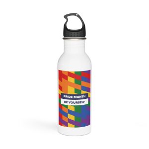 Lgbt Pride Month June Lesbian Gay Bisexual Transgender Lgbtq Flag Rainbow Vector(1)3 Stainless Steel Water Bottle