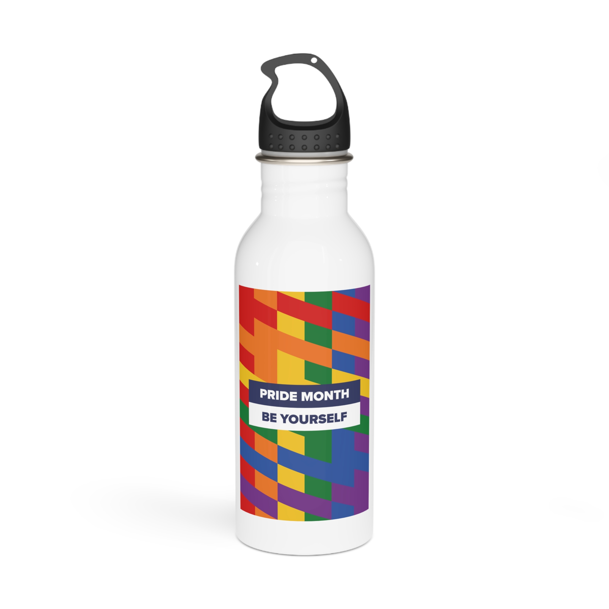 Lgbt Pride Month June Lesbian Gay Bisexual Transgender Lgbtq Flag Rainbow Vector(1)3 Stainless Steel Water Bottle
