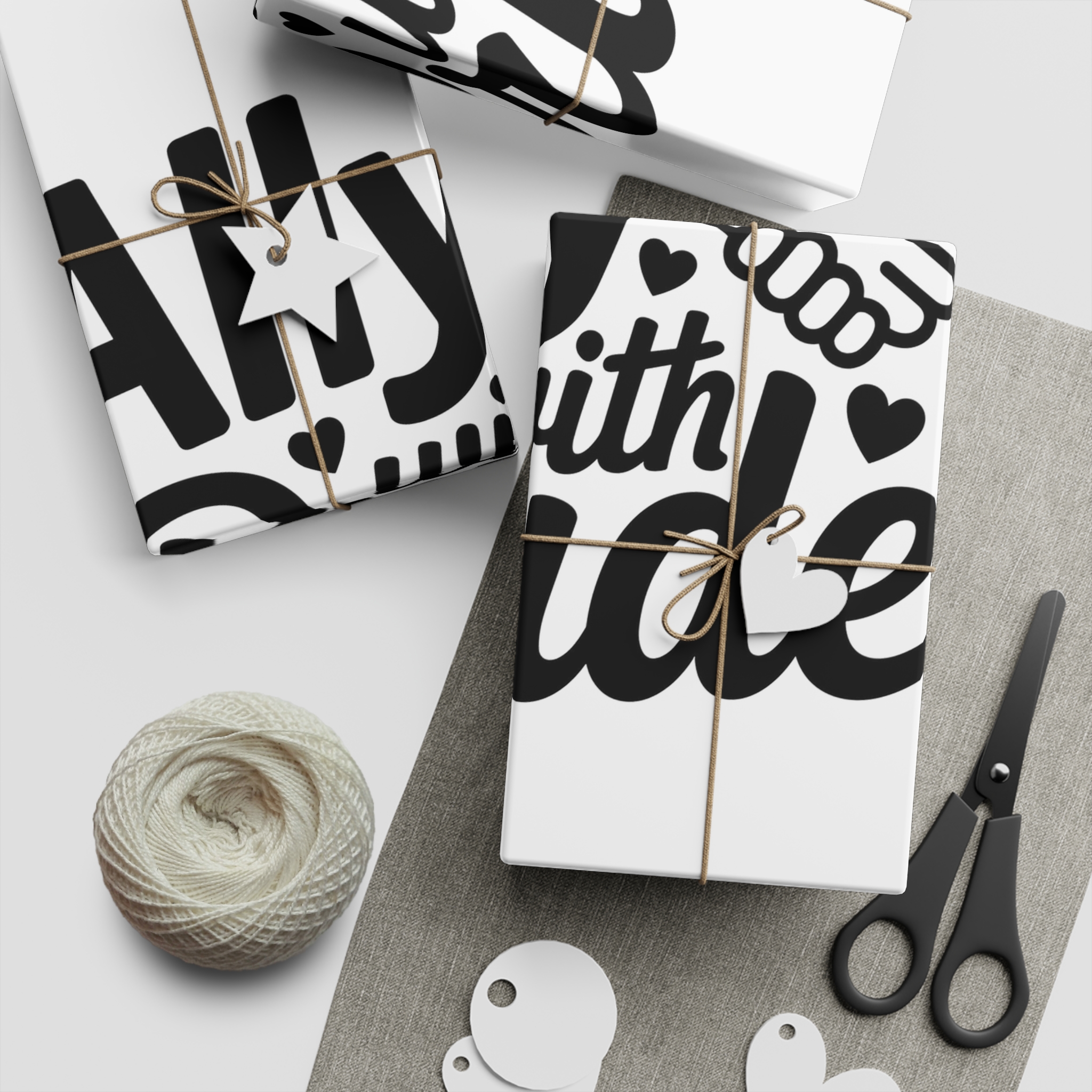 Ally With Pride T Shirt Design Isolated White Background 2 Gift Wrapping Paper Sheets 1pc - Image 2