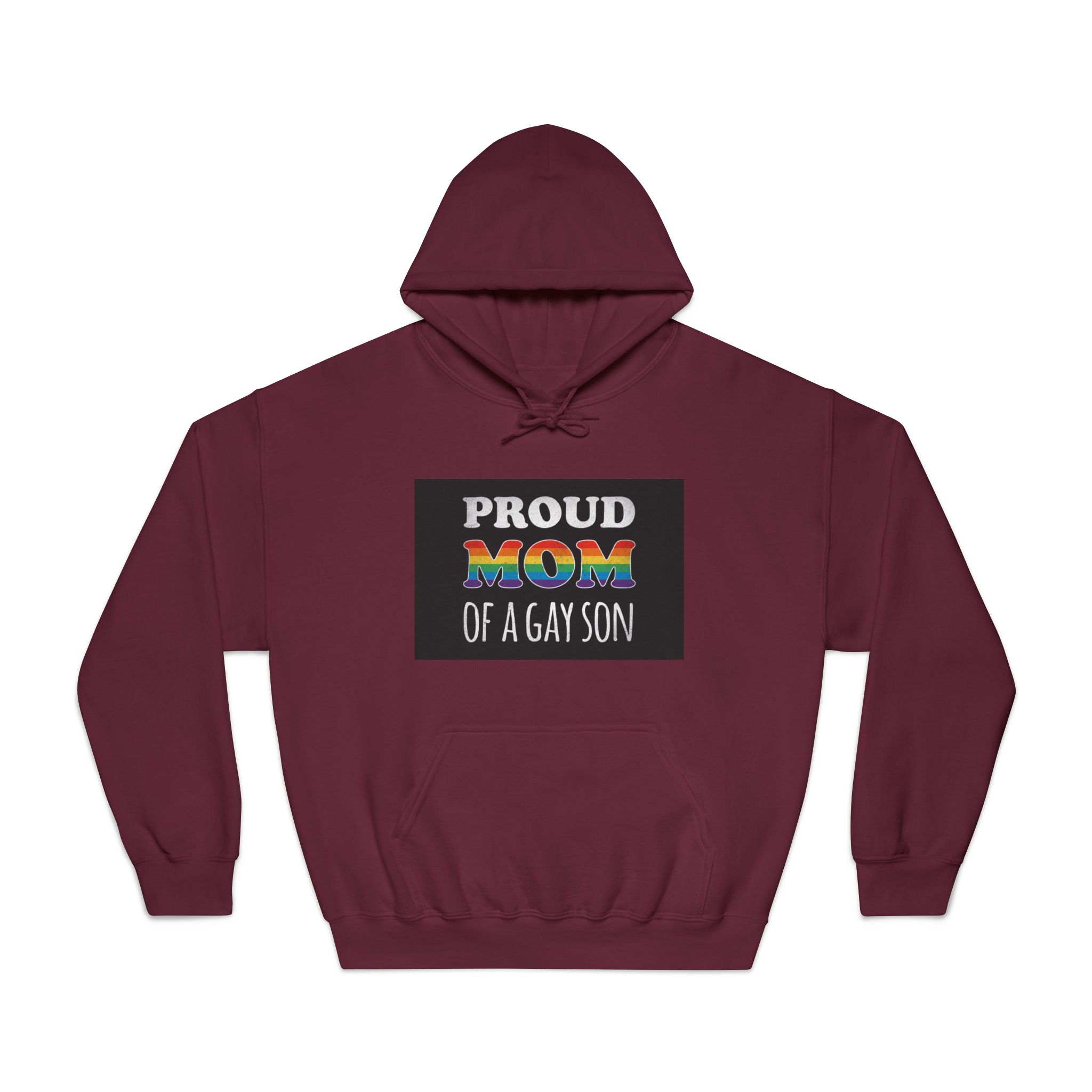Mother Day Pride Rainbow Typography Vector Premium T Shirt(4) Unisex Dryblend Hooded Sweatshirt - Image 17