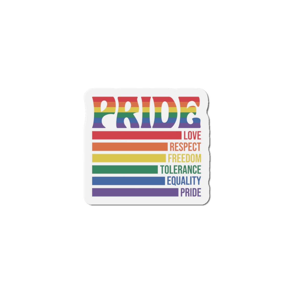 Pride Lgbtq Gay Typography Vector Tshirt Design1 Die Cut Magnets - Image 13