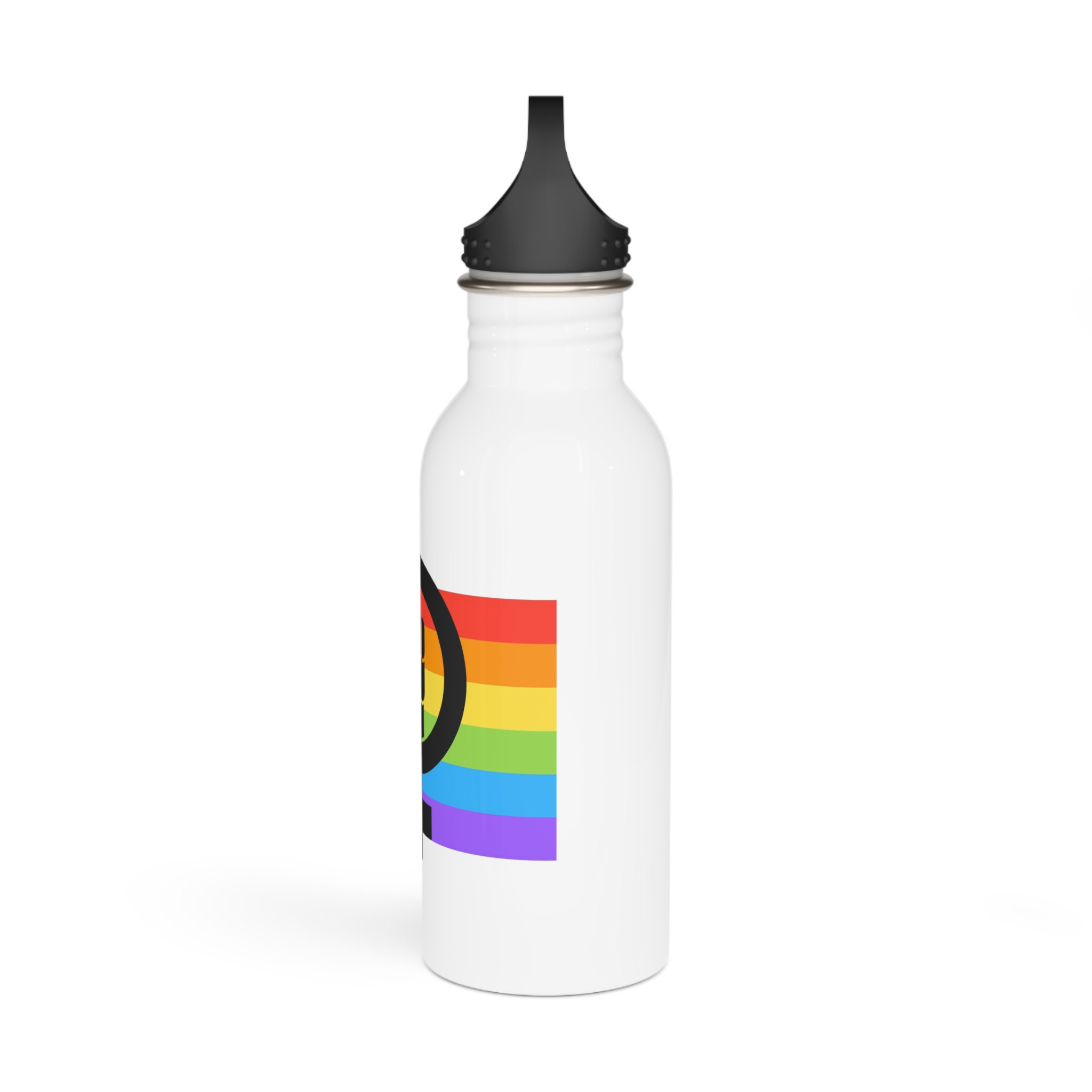 Flat Feminist Lgbt Flag Illustration Stainless Steel Water Bottle - Image 4