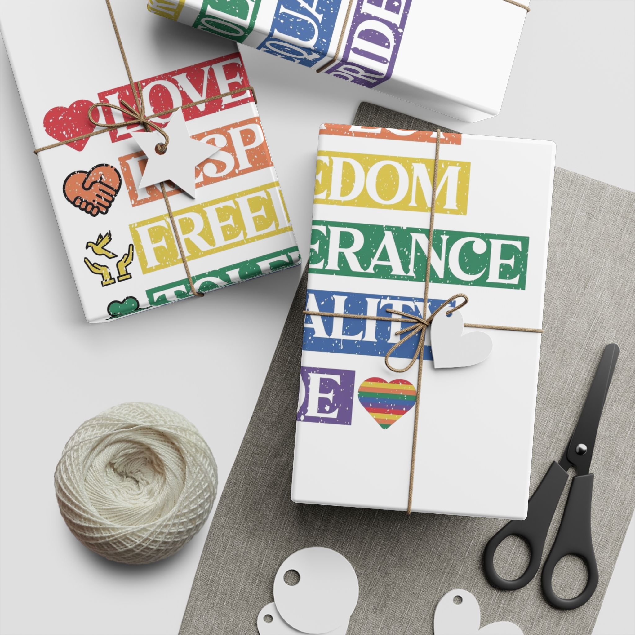Lgbtq Pride Month Quote Eps Design Vector Pride Design Template (1) Gift Wrapping Paper Sheets 1pc - Image 2