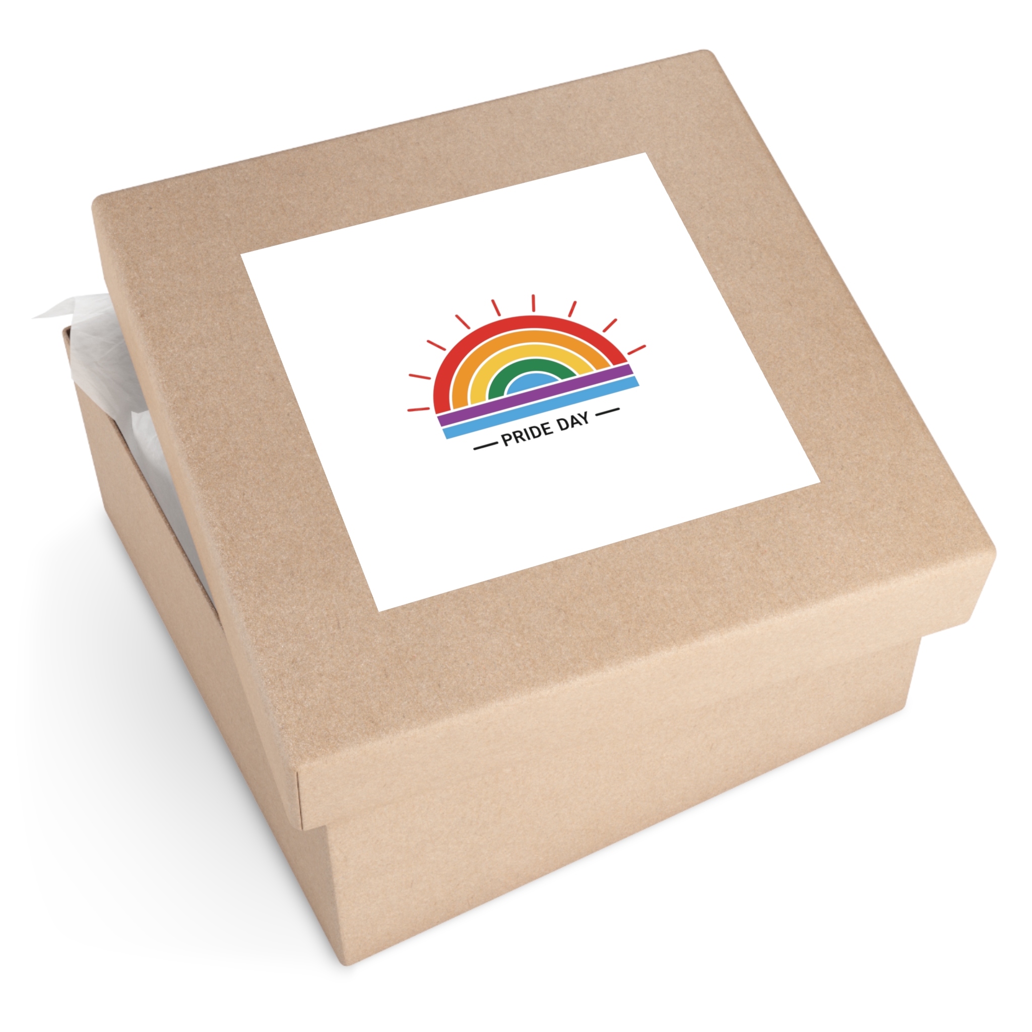 Pride Day Rainbow Flag Icon Vector Illustration Celebrating Lgbtq Community Diversity With Colorful Stripes Radiant Design Laminate Stickers Square - Image 59