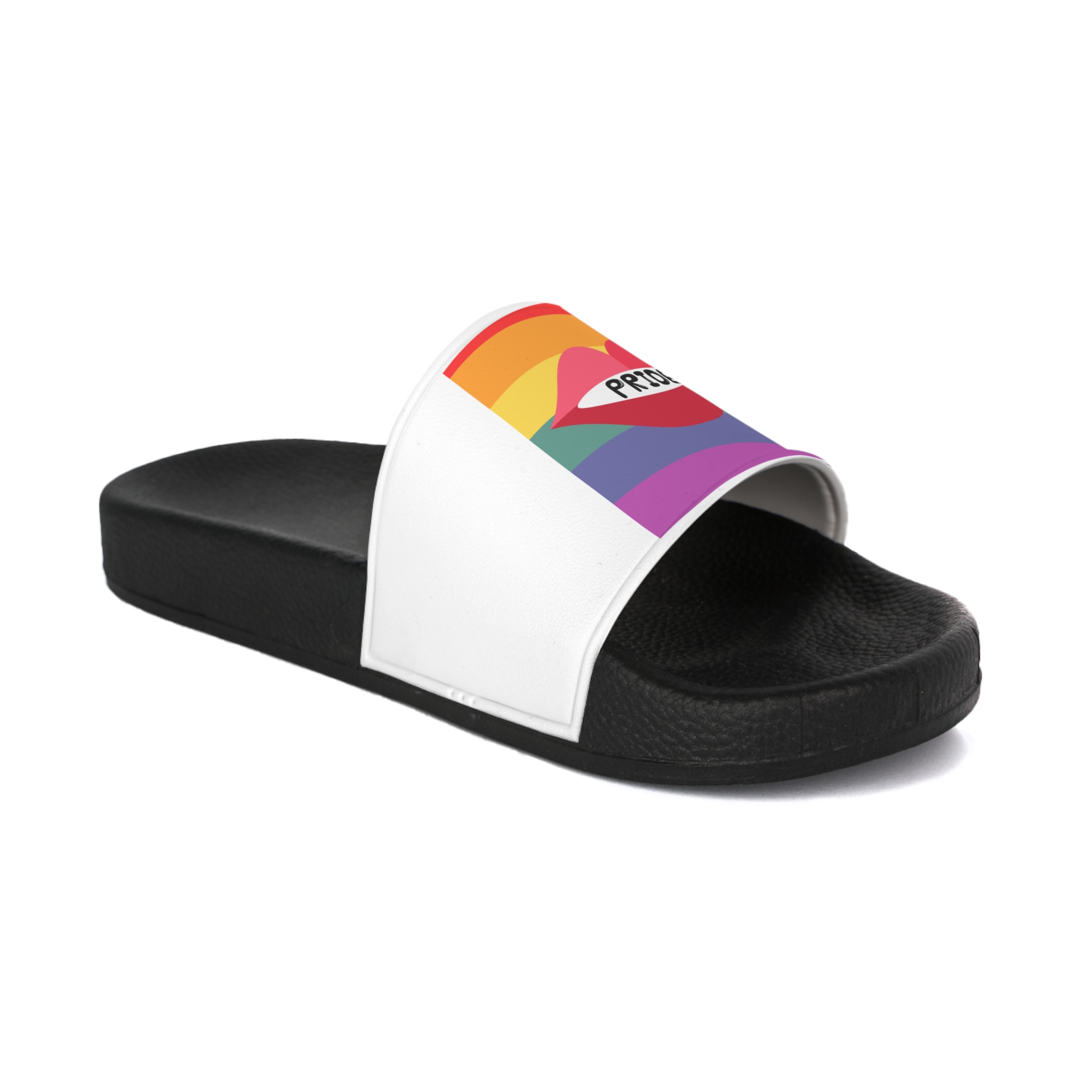 Lesbian Pride Design 4C2A60 Mens Slide Sandals - Image 2