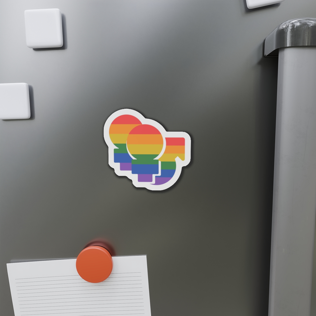 Lgbt Icon Isolated Black Background Diversity Human Right Concept Lgbt Community Vector Flat Illustration Poster Card Banner Die Cut Magnets - Image 8