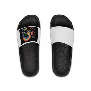 Pride Lgbtq Gay Typography Vector Tshirt Design(13) Mens Slide Sandals