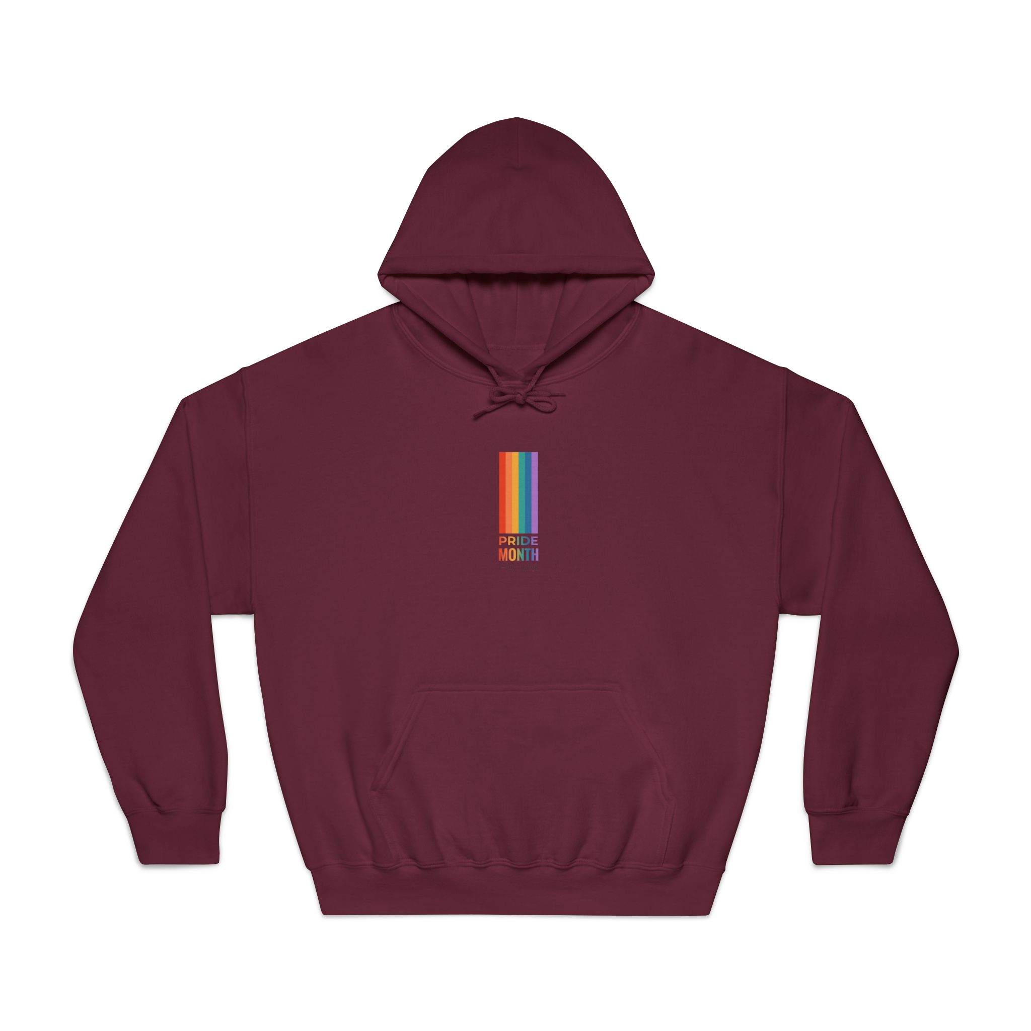 Lgbtq Pride Month Vertical Banner Card Poster Template With Rainbow Gay Parade Celebration Vector Unisex Dryblend Hooded Sweatshirt - Image 17