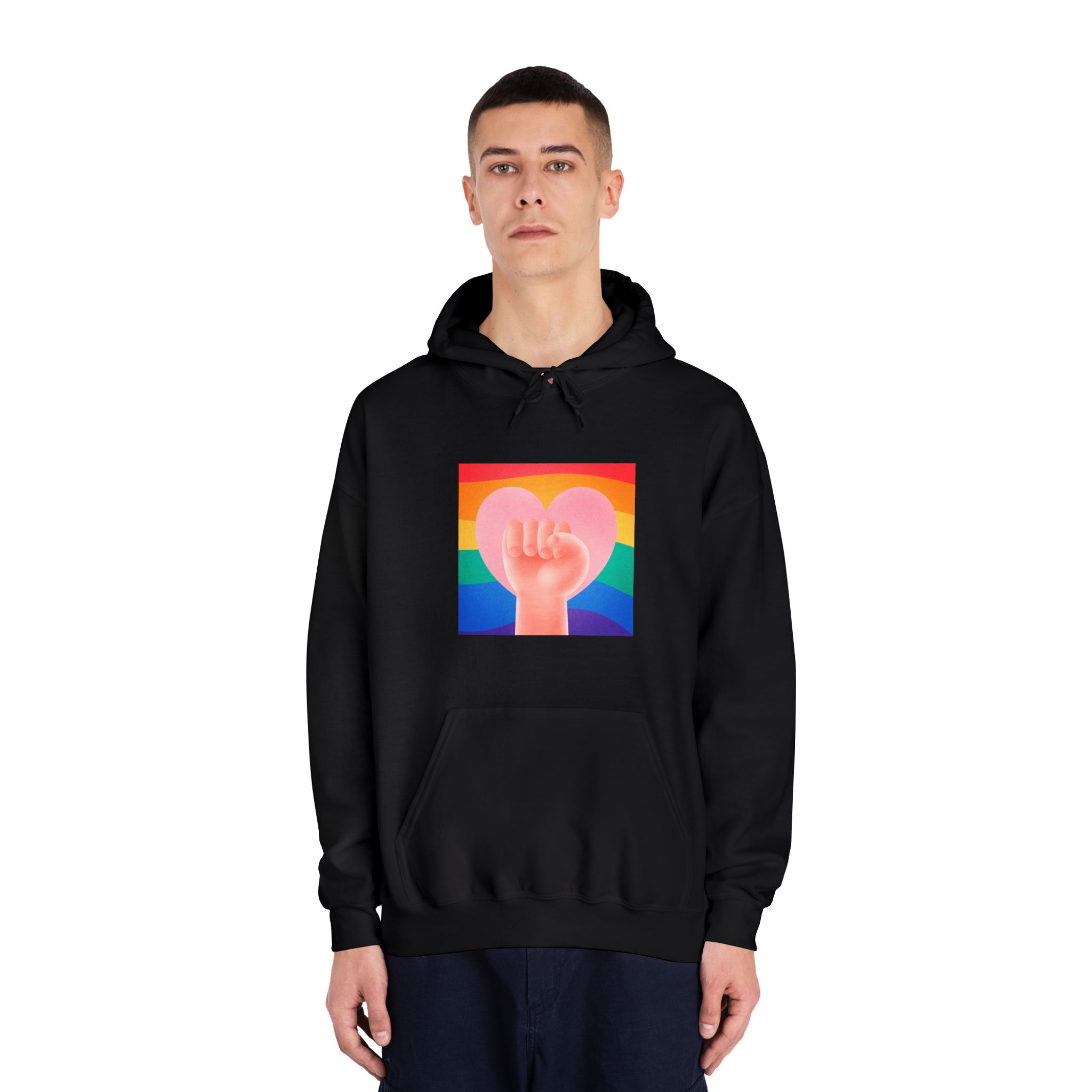 Pride Day Concept 2 Unisex Dryblend Hooded Sweatshirt - Image 11