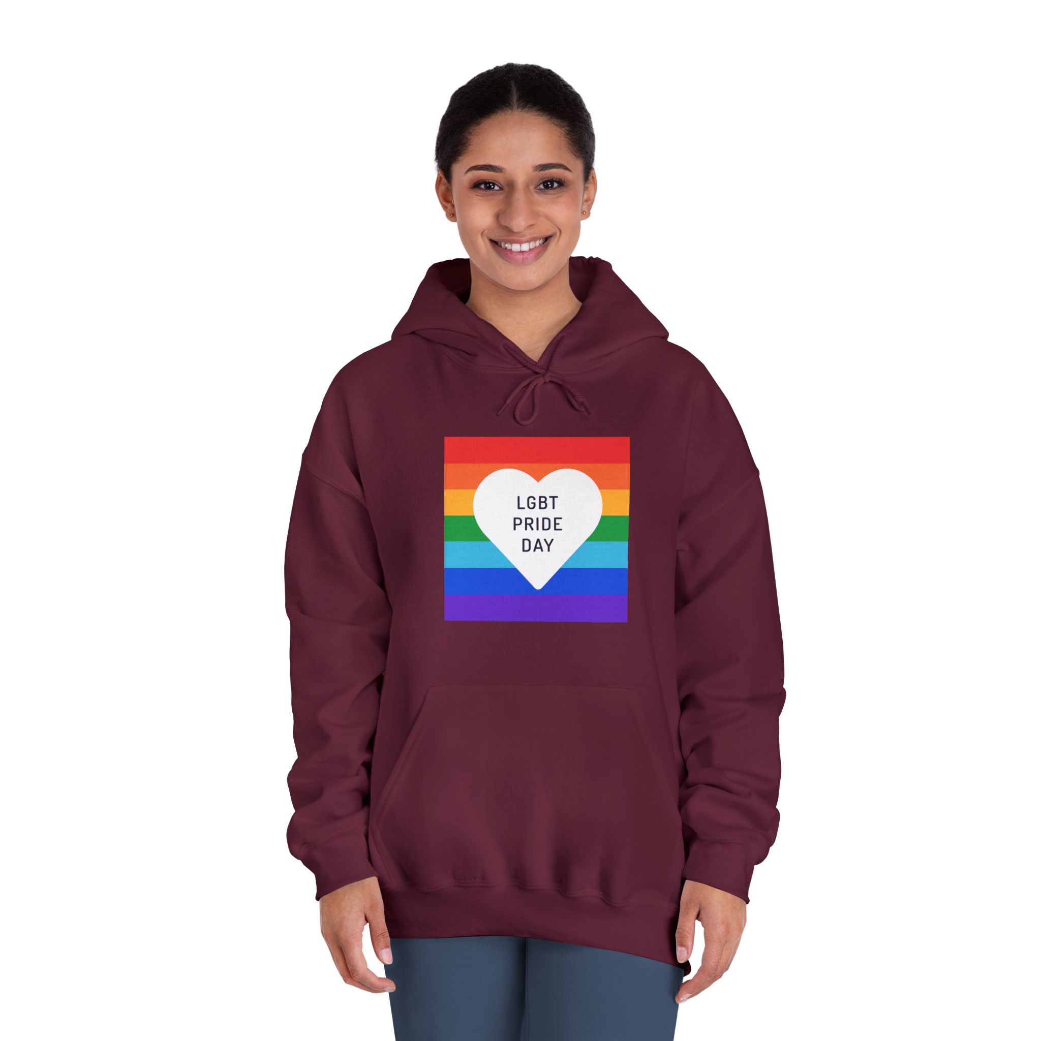 Pride Day 1 Unisex Dryblend Hooded Sweatshirt - Image 20