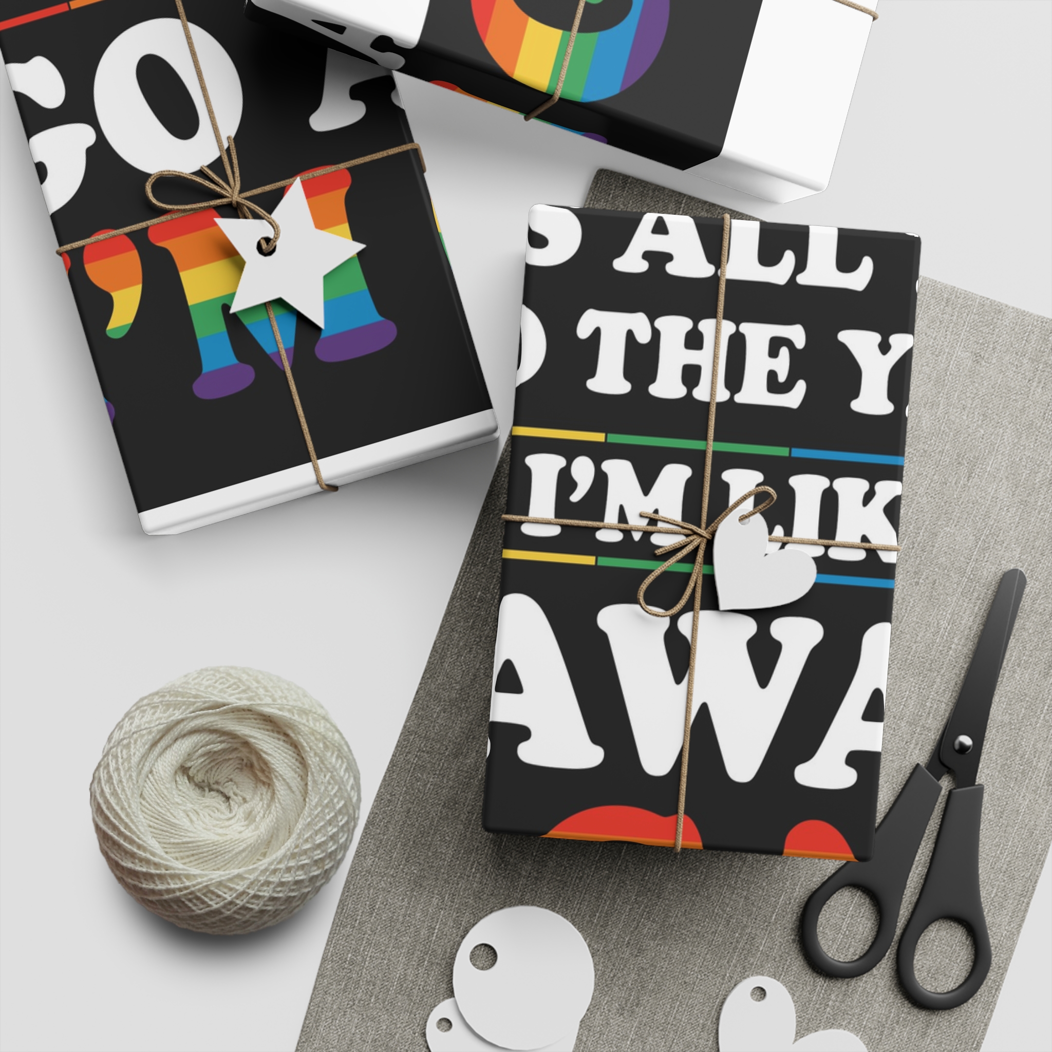 Pride Gay Lgbt Rainbow Tshirt Design(2) Gift Wrapping Paper Sheets 1pc - Image 5