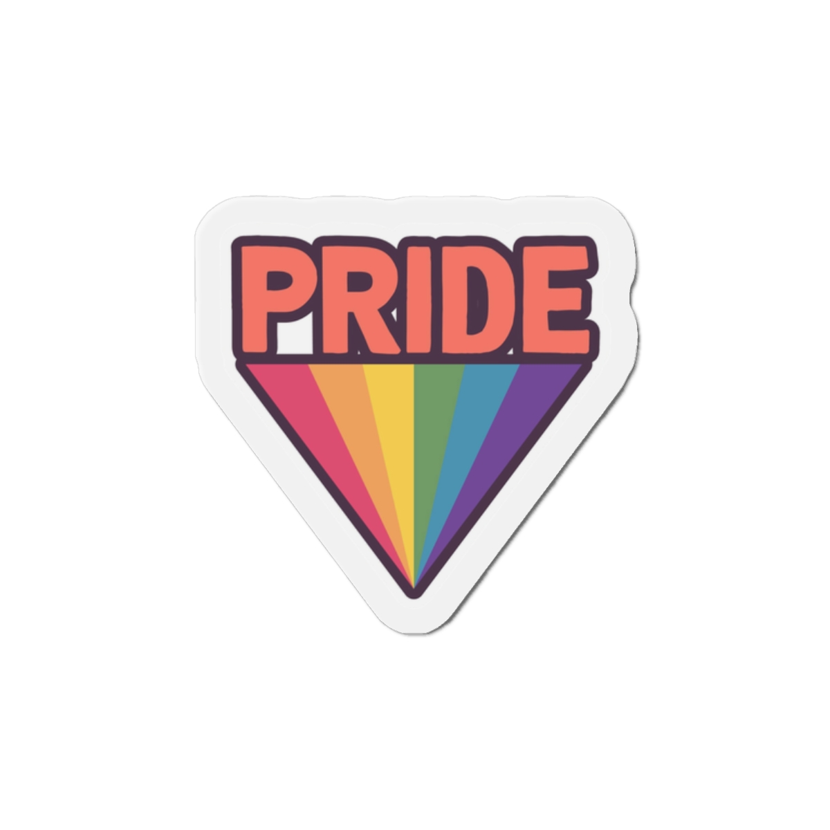 Pride With Rainbow(1) Die Cut Magnets