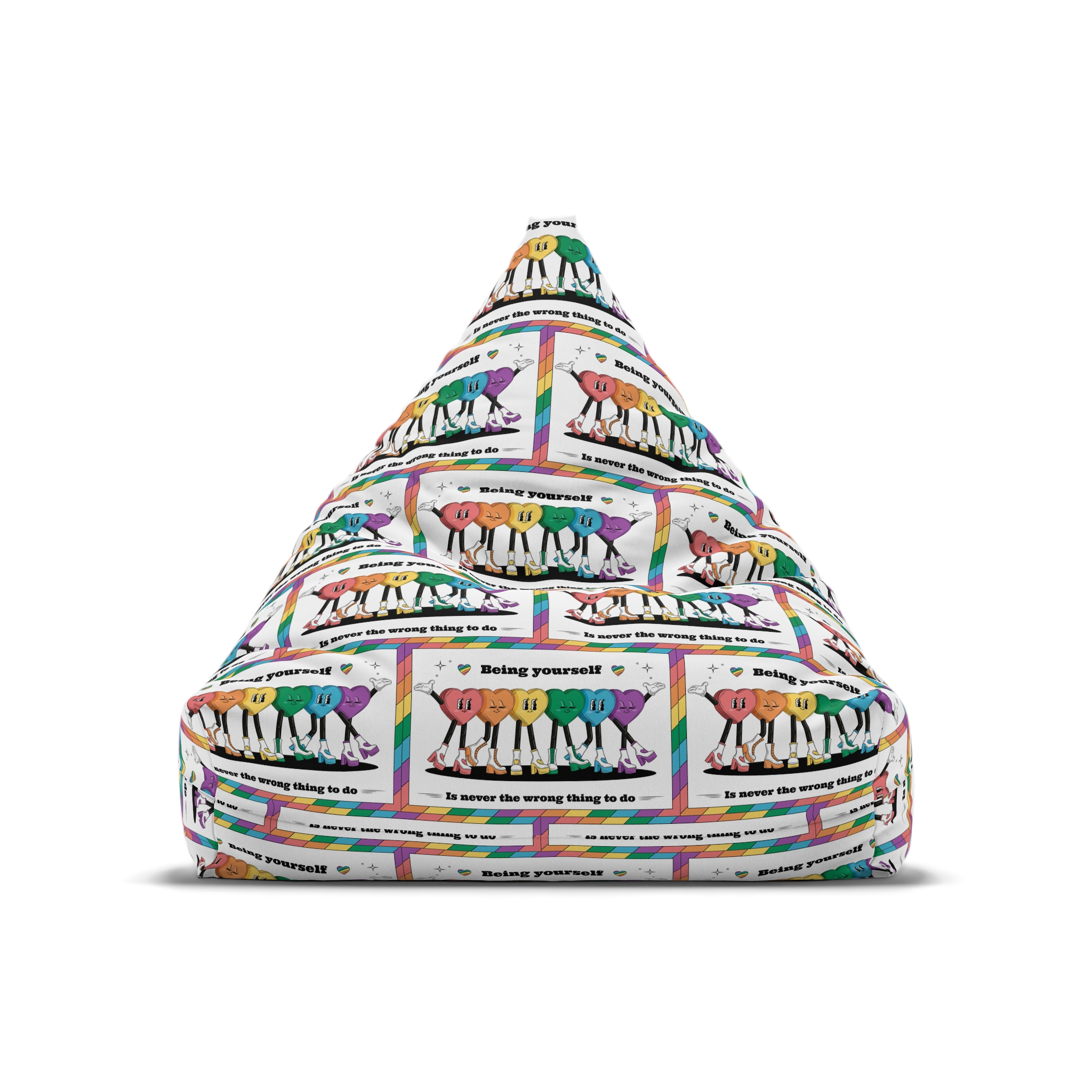 Illustration Pride Month Celebration Bean Bag Chair Cover - Image 5