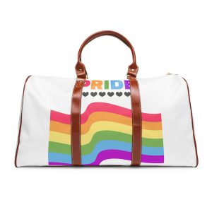 Pride Background With Flag Lgbtq Pride Waterproof Travel Bag