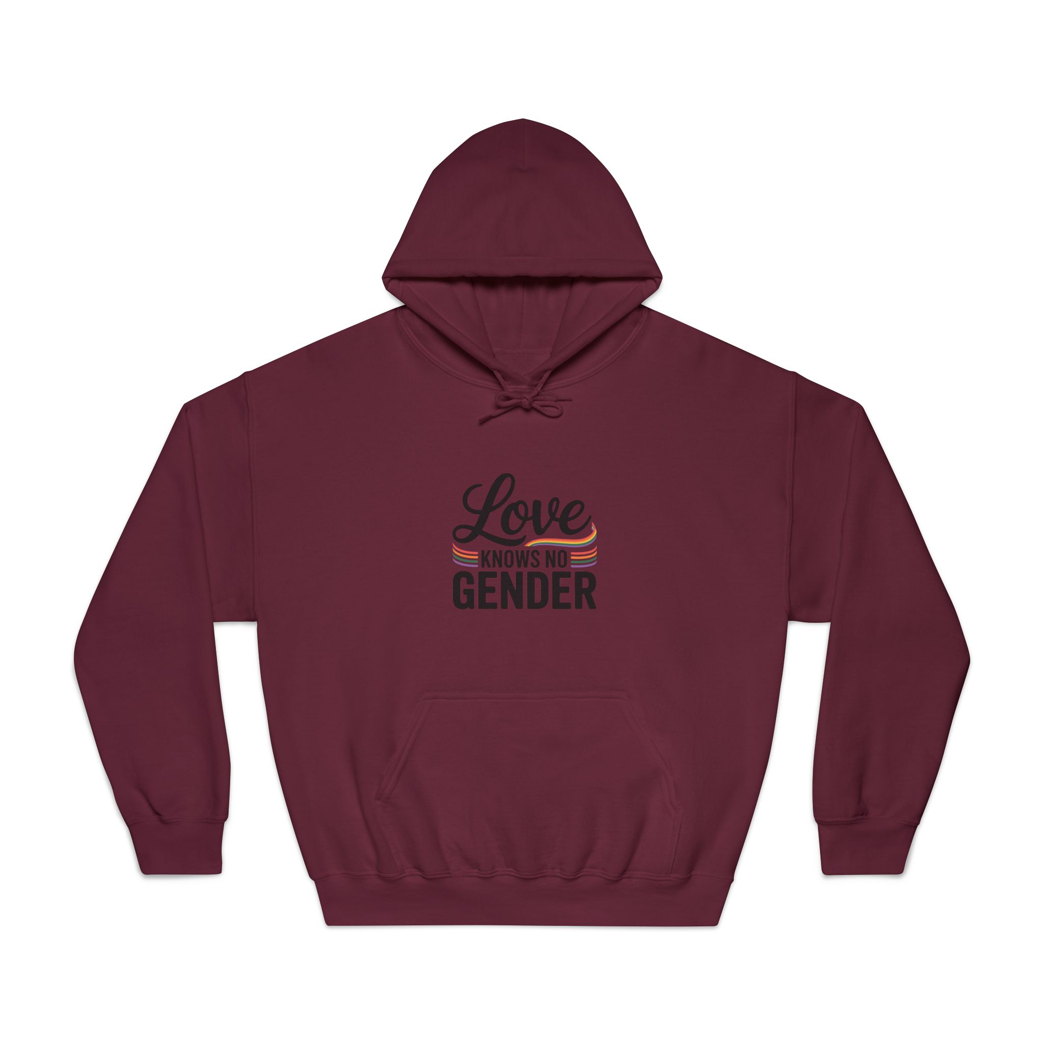 Love Knows No Gender T Shirt Design Isolated White Background 2 Unisex Dryblend Hooded Sweatshirt - Image 17