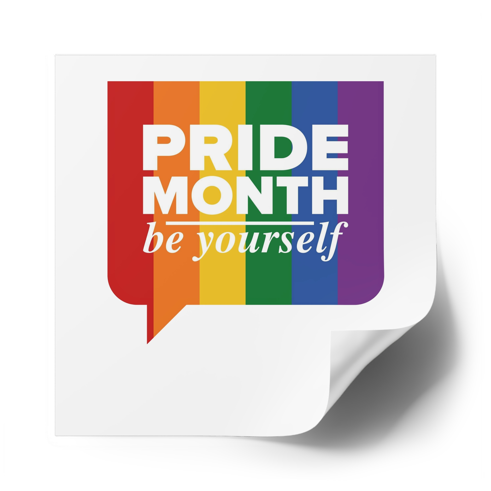 Lgbt Pride Month June Lgbt Flag Rainbow Flag Love Concept Vector Illustration Poster (1) Laminate Stickers Square - Image 50