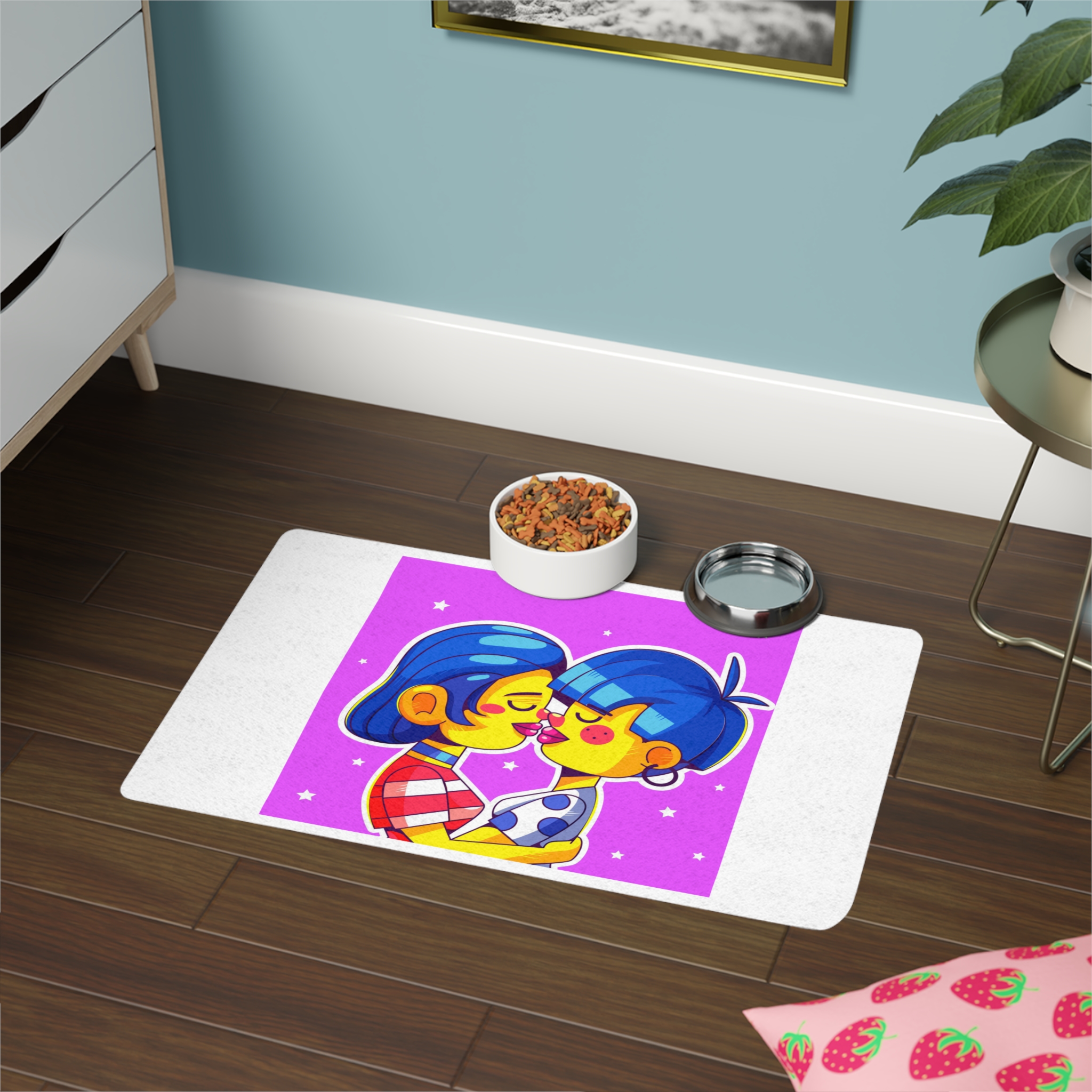 Lesbian Pride Design 4F4976 Pet Food Mat 12x18 - Image 4