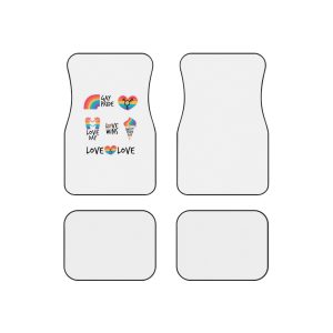 Pride Day Label Pack Theme Car Mats Set Of 4