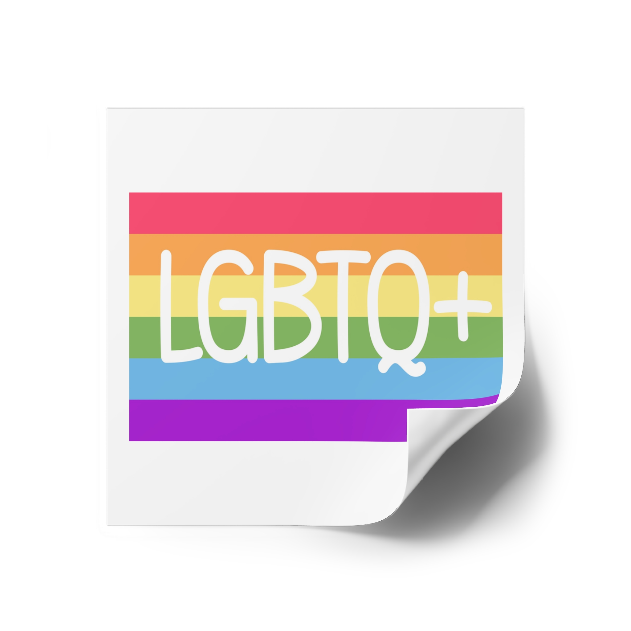 Pride Concept Background Lgbtq Pride Laminate Stickers Square - Image 18