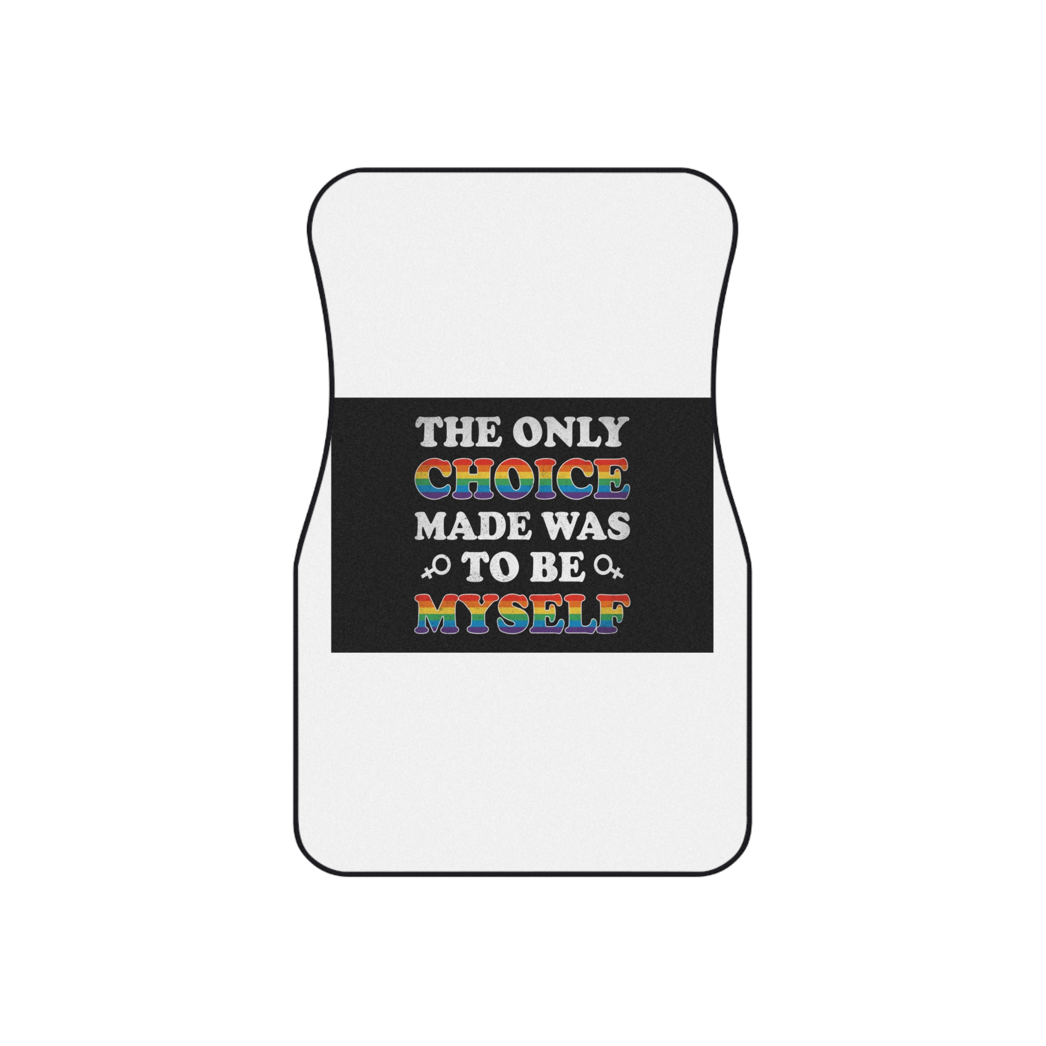 Mother Day Pride Rainbow Typography Vector Premium T Shirt Car Mats Set Of 4 - Image 2