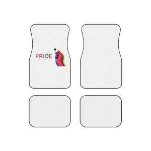 Pride Month Lgbtq Banner Gay Pride Month Rainbow Color Flat Design Hand Together Love Sign Typography Car Mats Set Of 4
