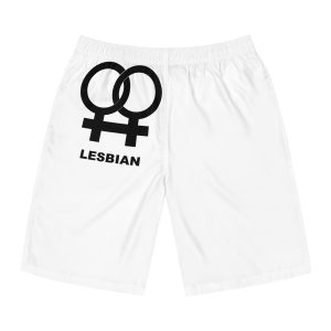 Gender Icon Symbol Vector Illustration Logo Template Mens Board Shorts Aop