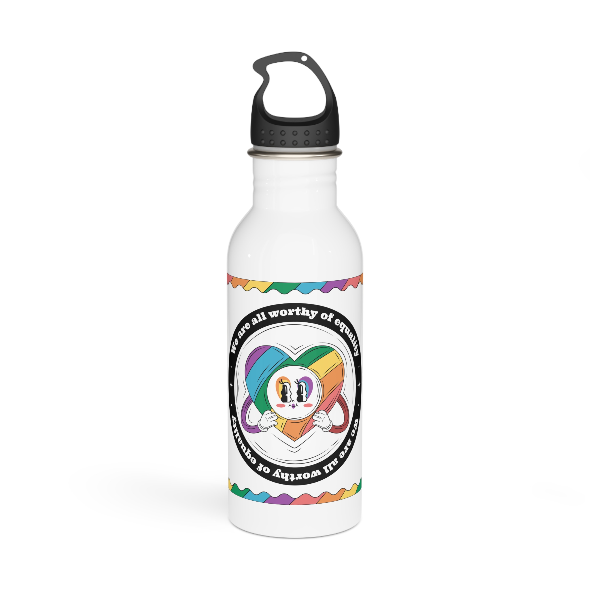 Hand Drawn Illustration Pride Month Celebration(3) Stainless Steel Water Bottle