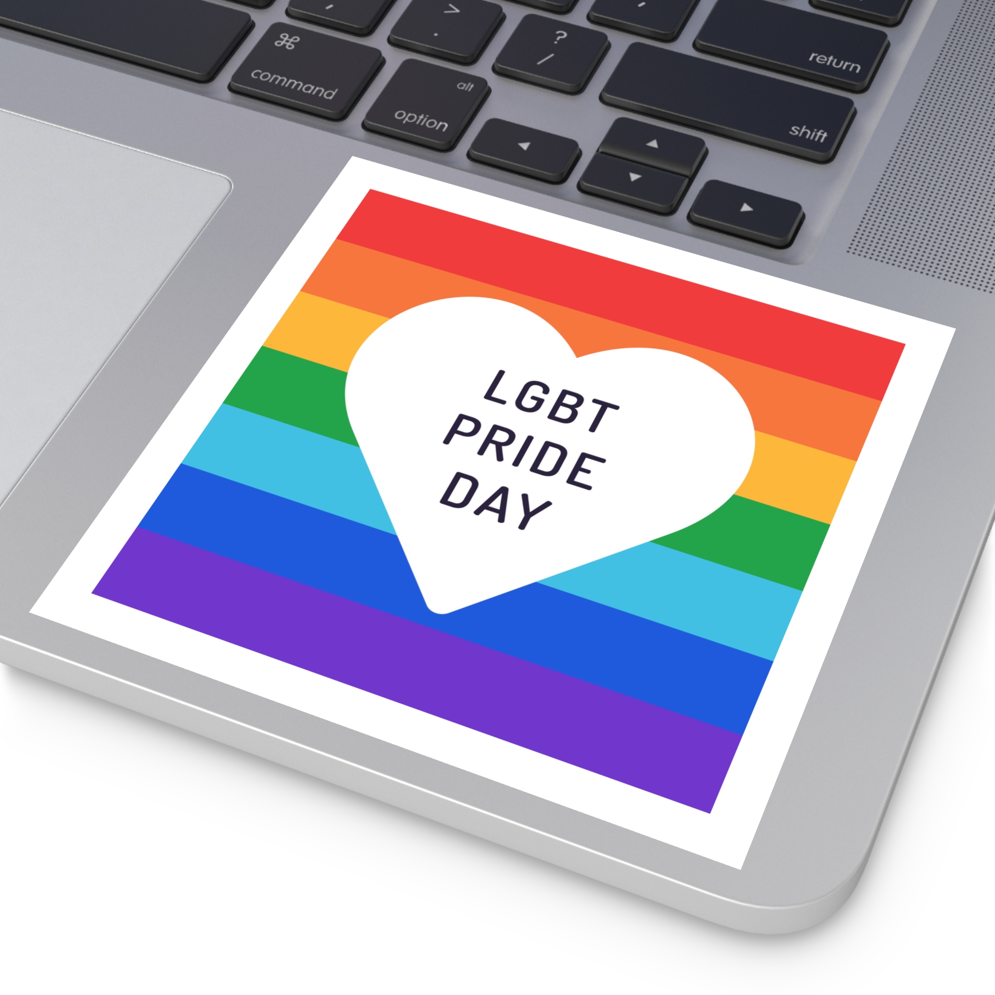 Pride Day 1 Laminate Stickers Square - Image 35