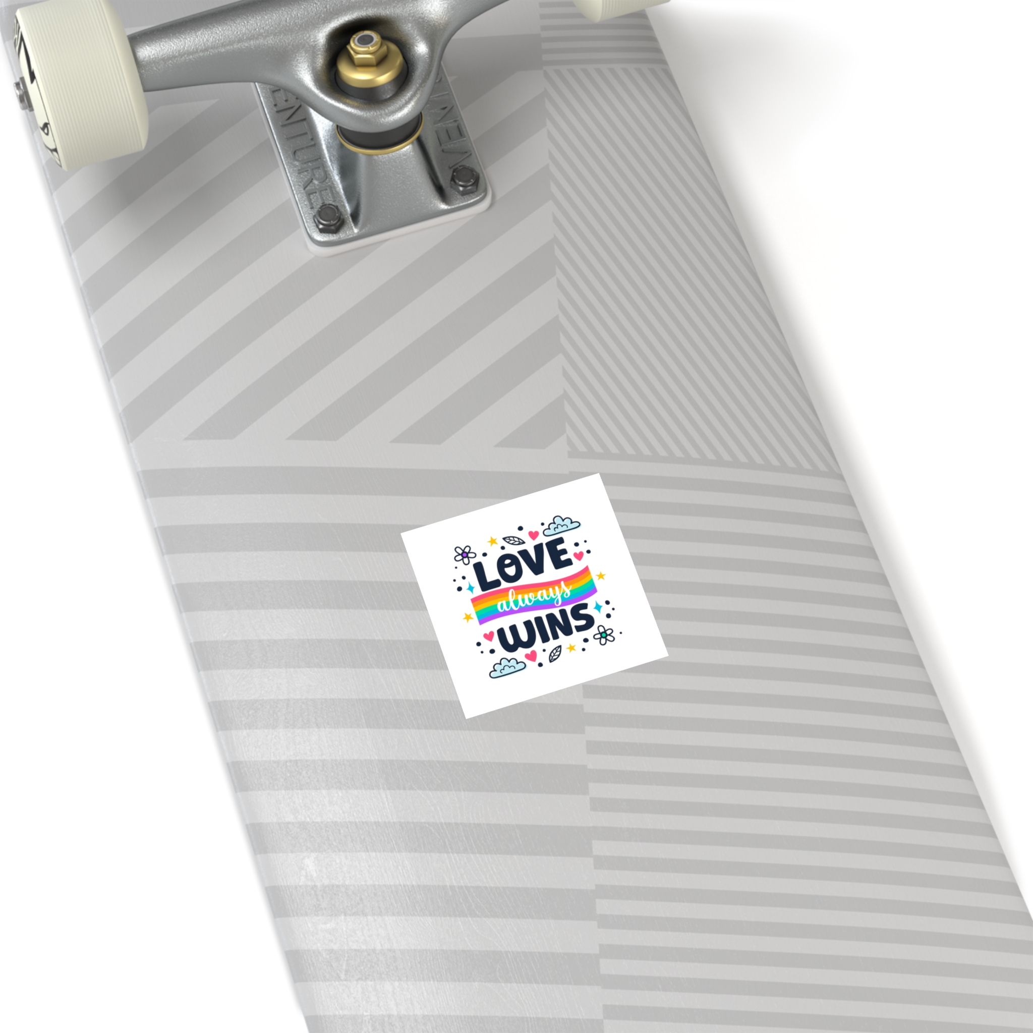 Pride Day Lettering Style Laminate Stickers Square - Image 12