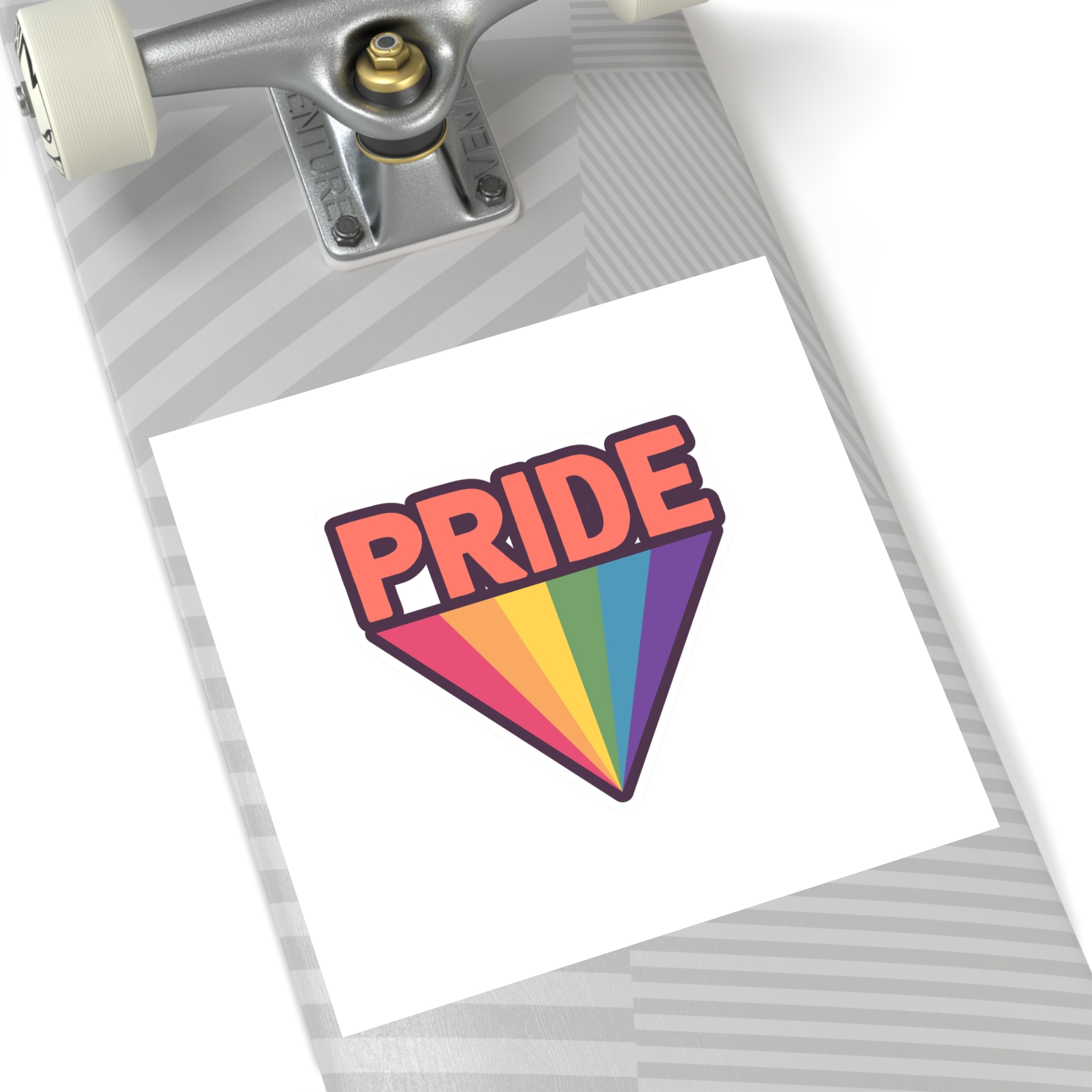 Pride With Rainbow(1) Laminate Stickers Square - Image 52