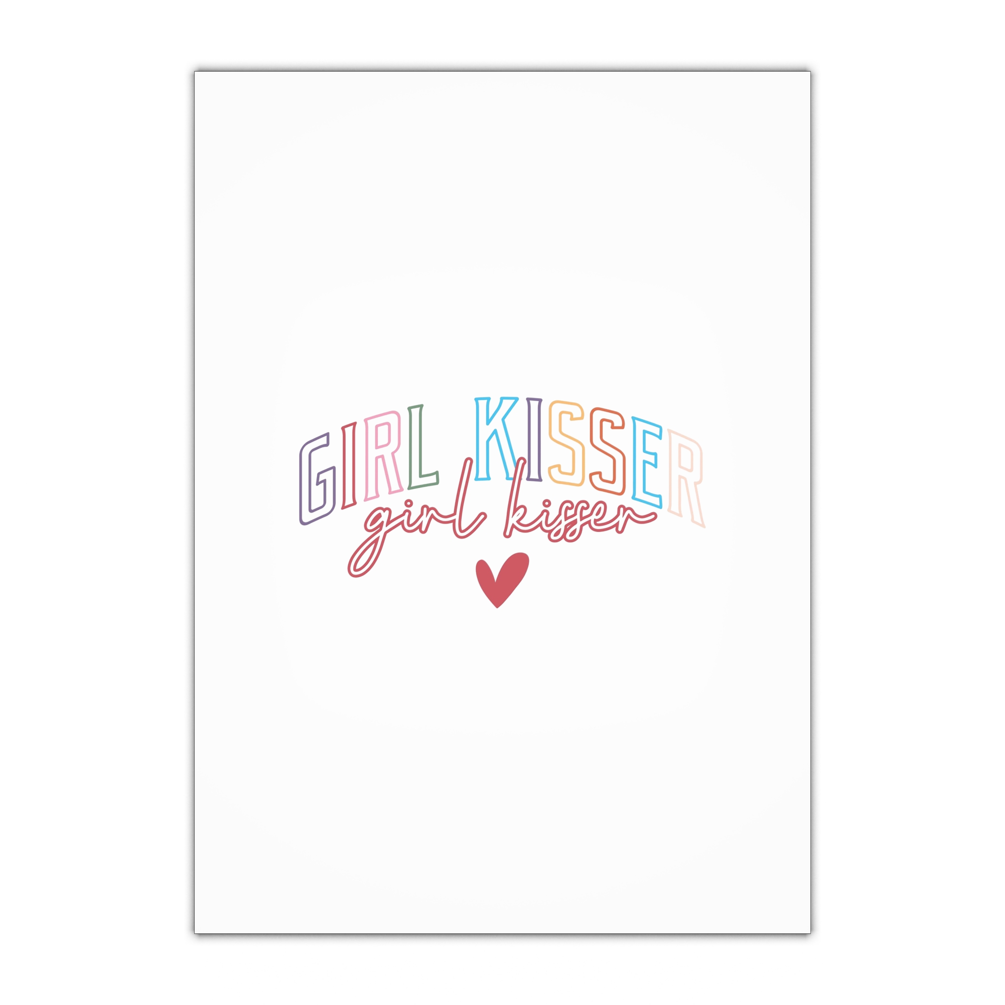 Girl Kisser Gift Wrapping Paper Sheets 1pc