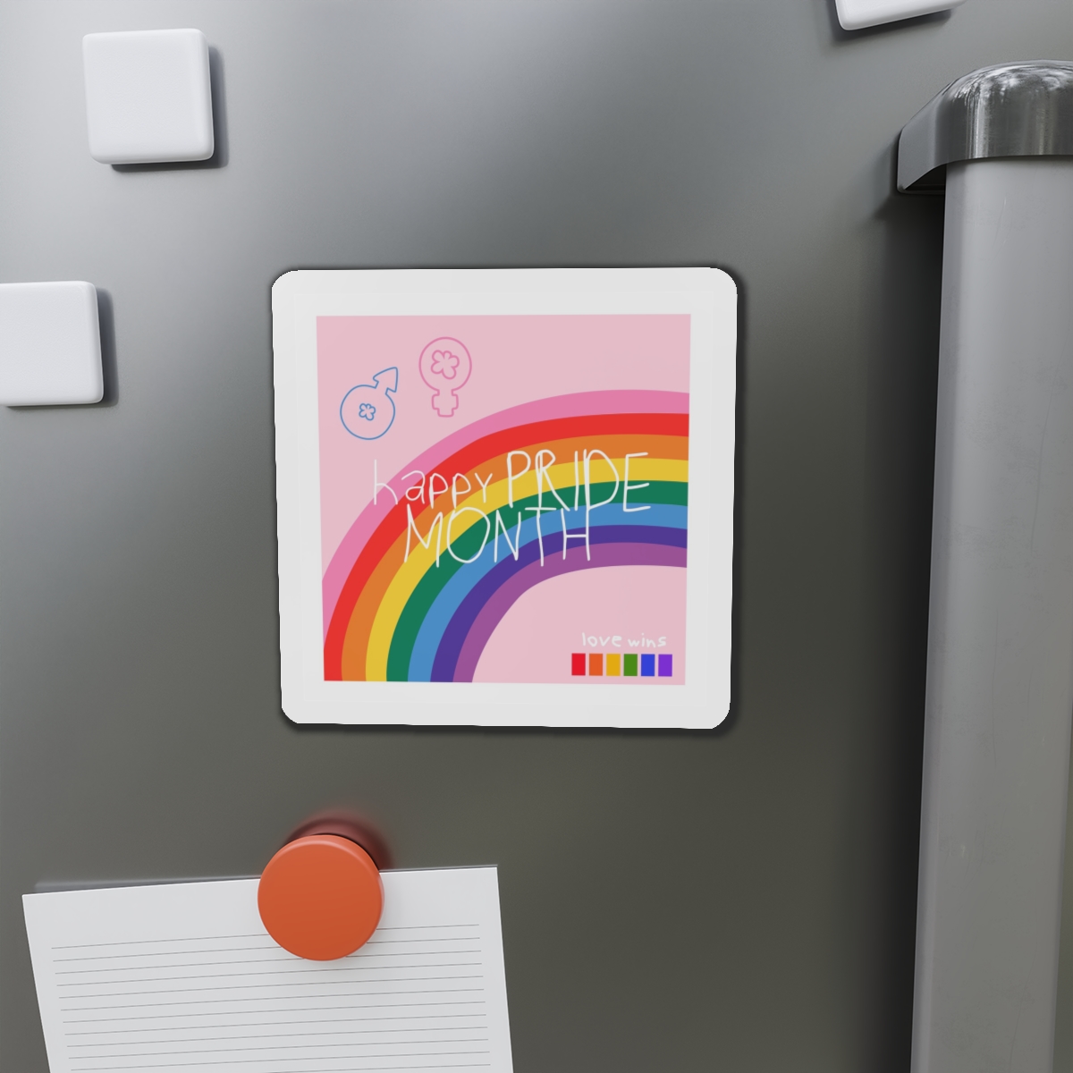 Lesbian Pride Design 7627EE Die Cut Magnets - Image 11