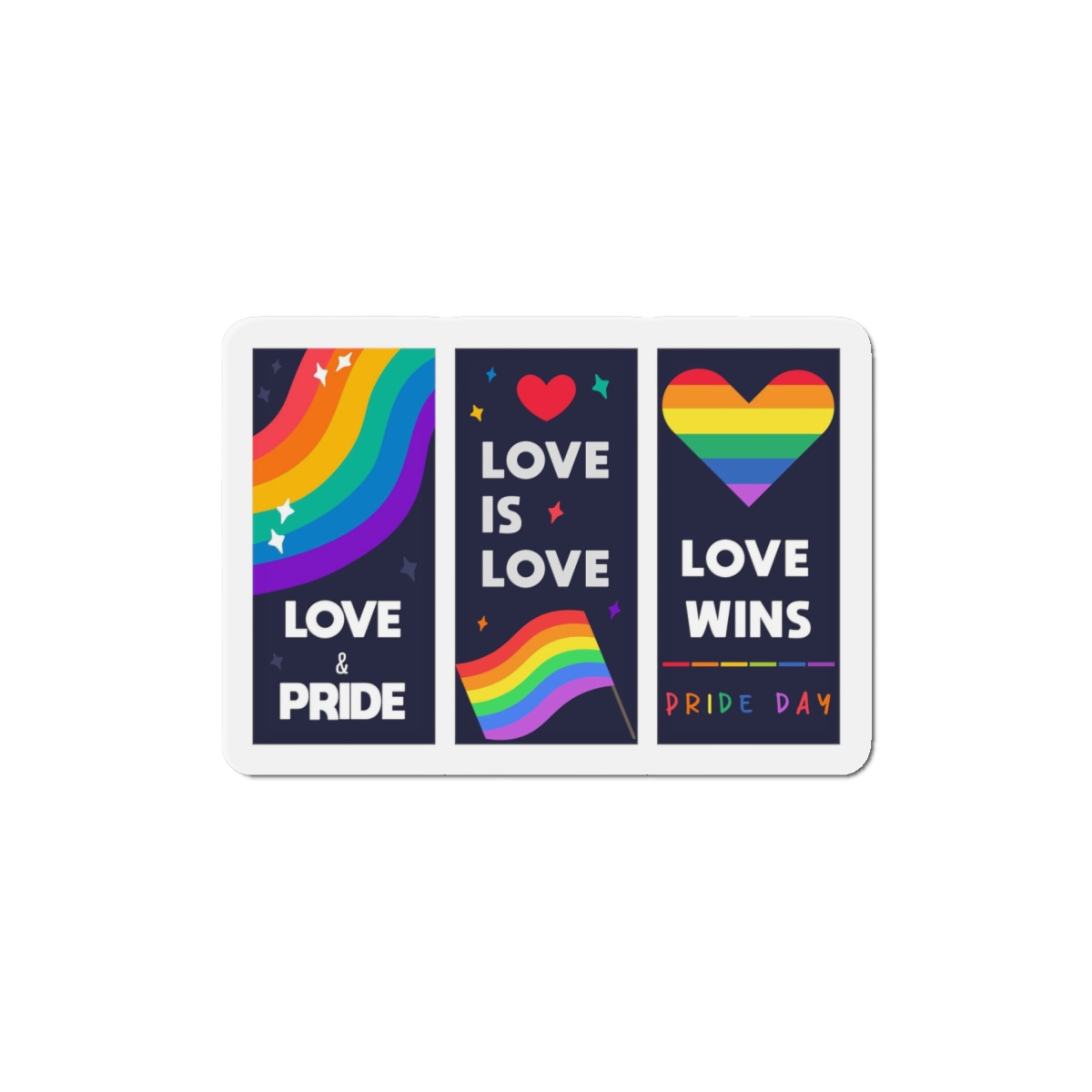 Lgbt Wallpapers Pride Day Celebration Die Cut Magnets - Image 13