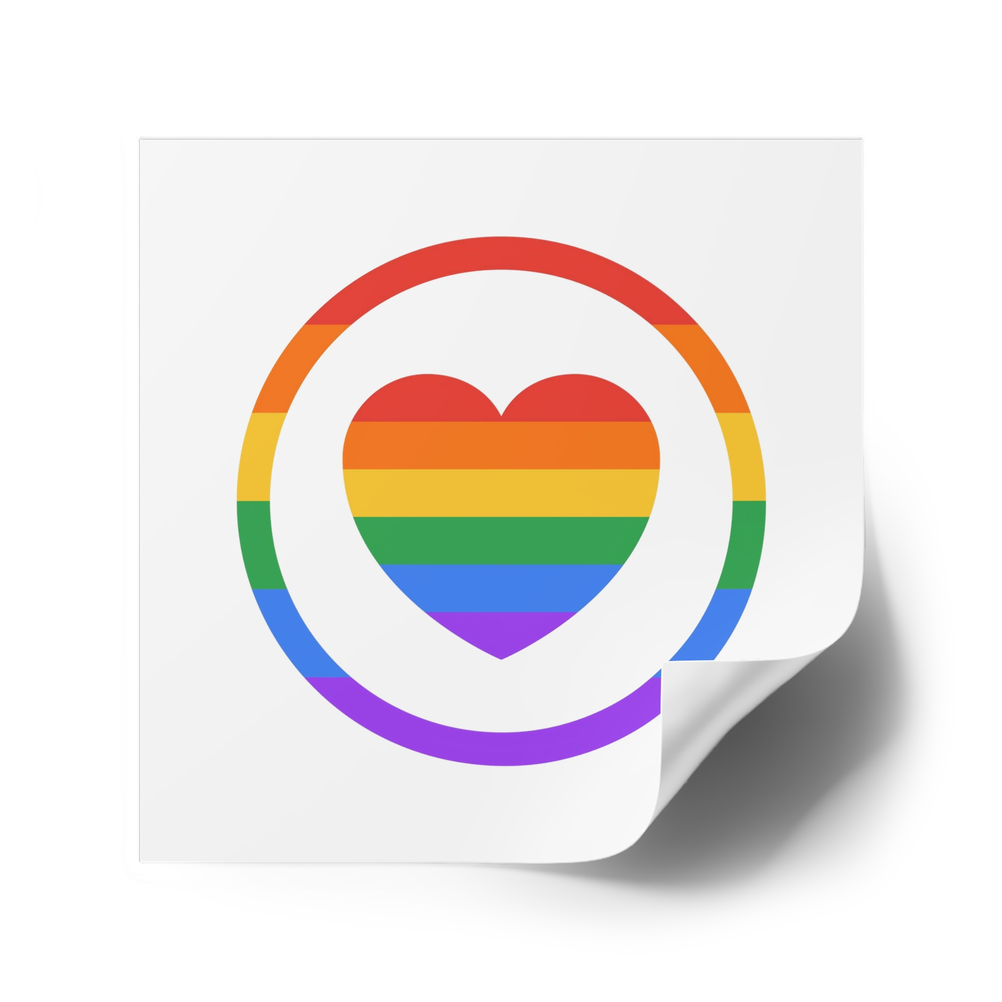 Lgbt Pride Month June Lesbian Gay Bisexual Transgender Lgbtq Flag Rainbow Vector (1) Laminate Stickers Square - Image 34