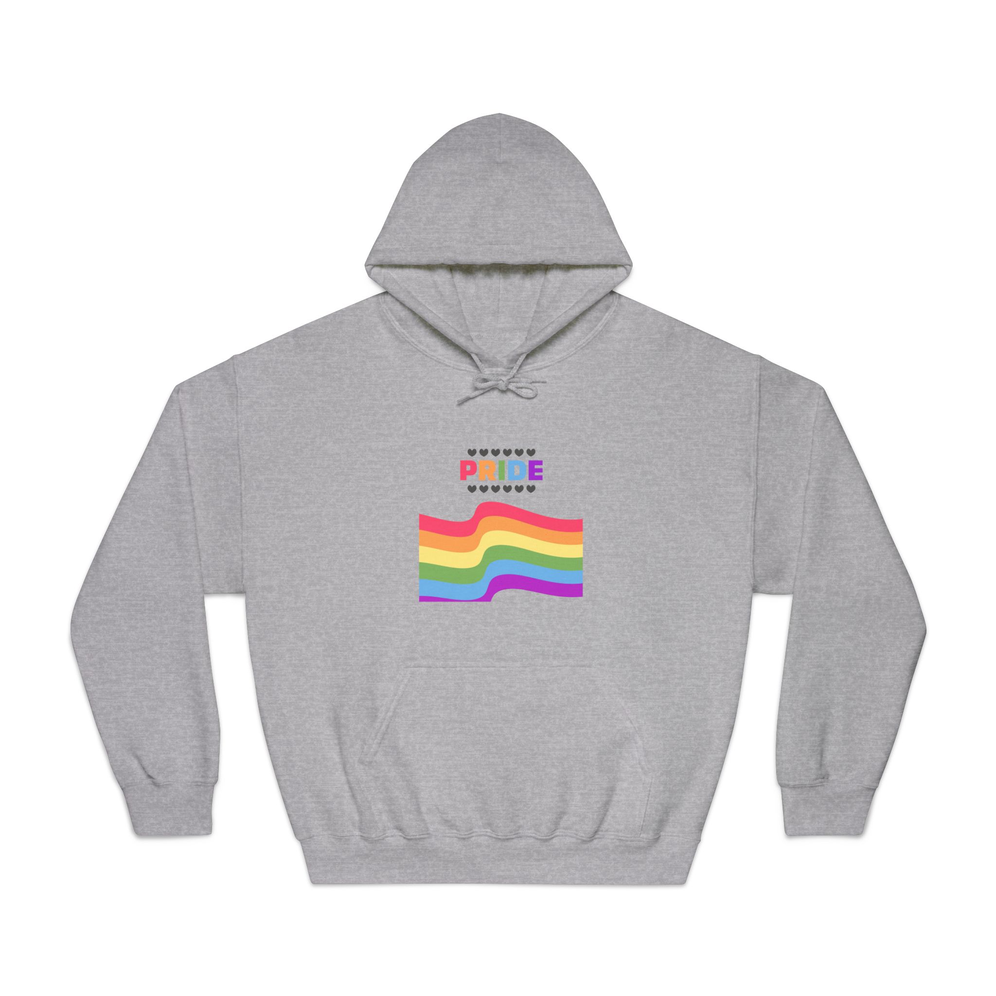 Pride Background With Flag Lgbtq Pride Unisex Dryblend Hooded Sweatshirt - Image 13