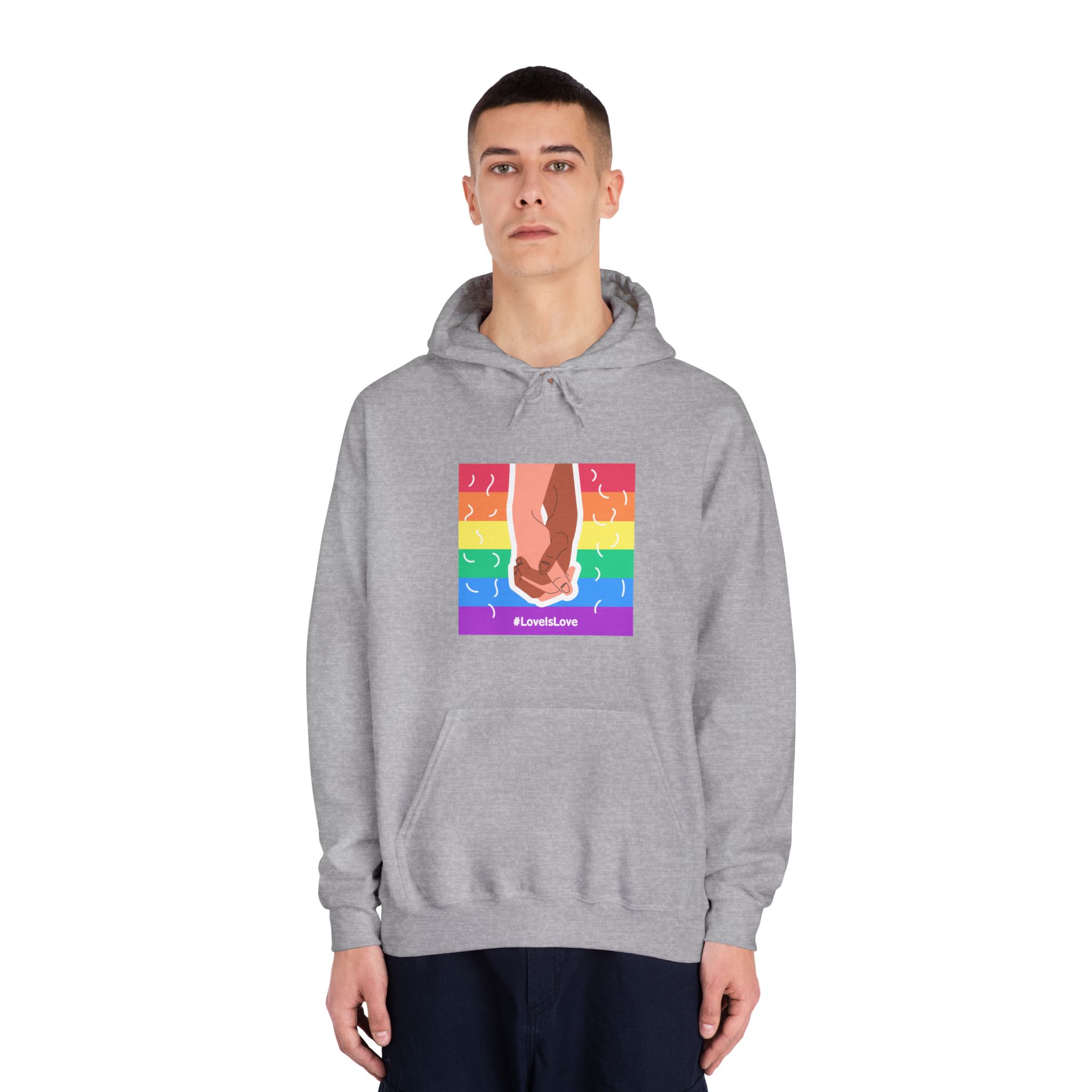 Pride Day Concept(2) Unisex Dryblend Hooded Sweatshirt - Image 15