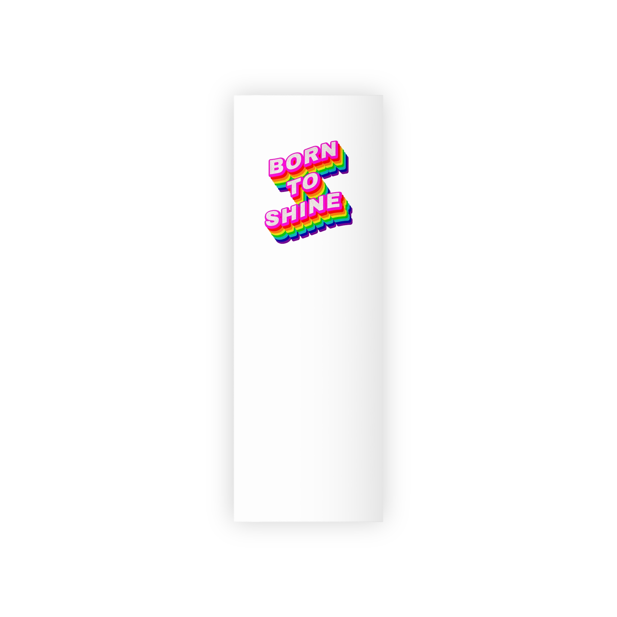Rainbow Word Born Shine Typography Design Element Gift Wrapping Paper Rolls 1pc - Image 5
