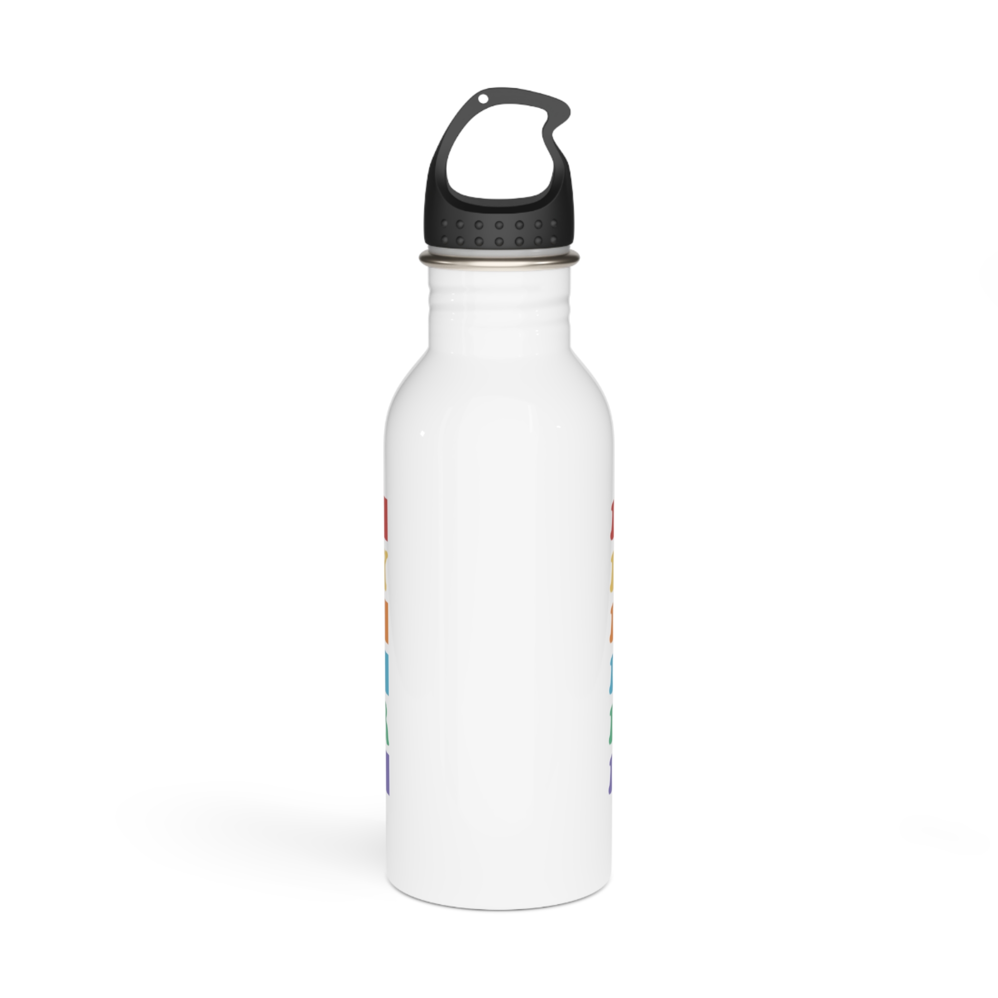 Pride Lgbt Gay Typography T Shirt Design Stainless Steel Water Bottle - Image 3