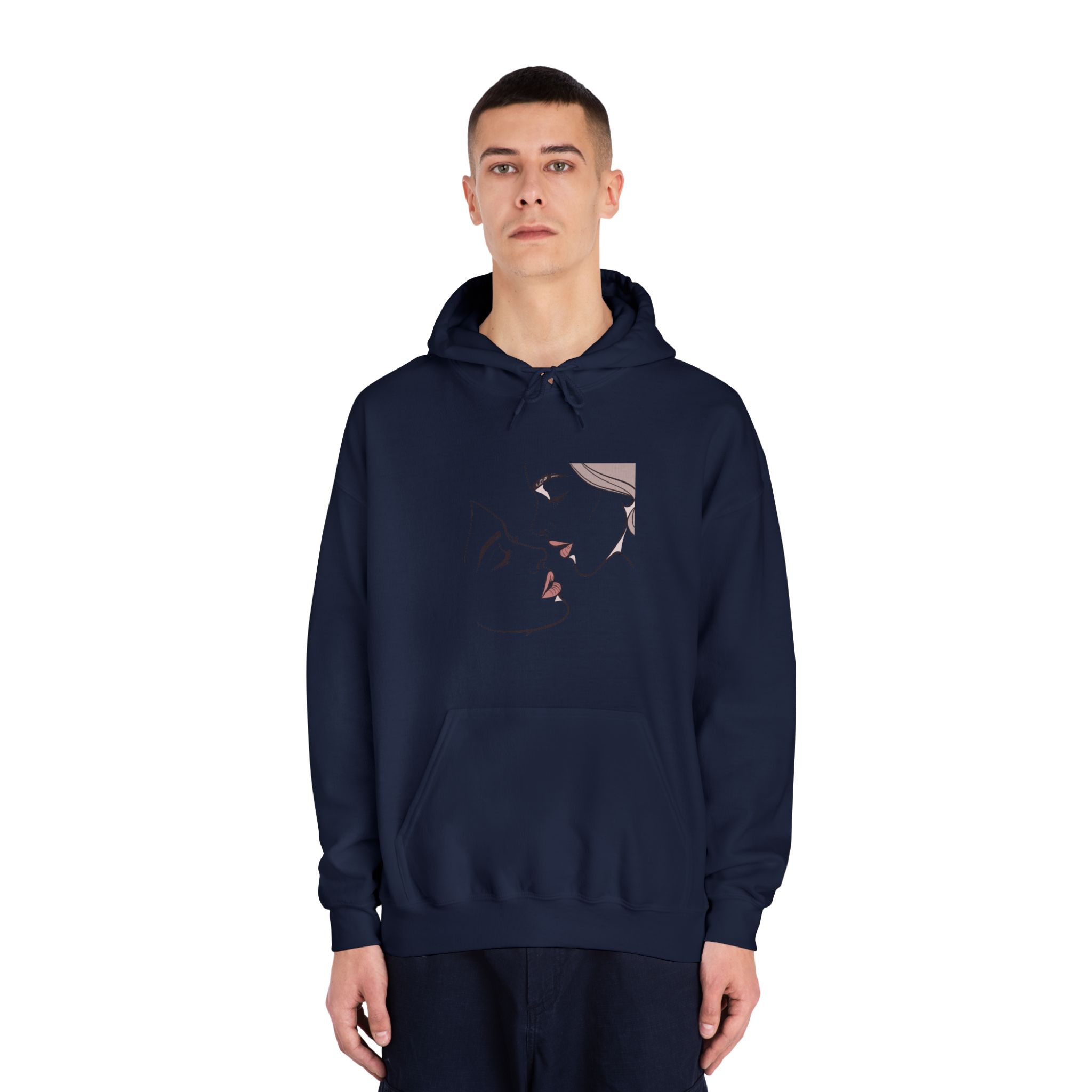 Perfect Lip Set Open Close Smooches (1) Unisex Dryblend Hooded Sweatshirt - Image 31