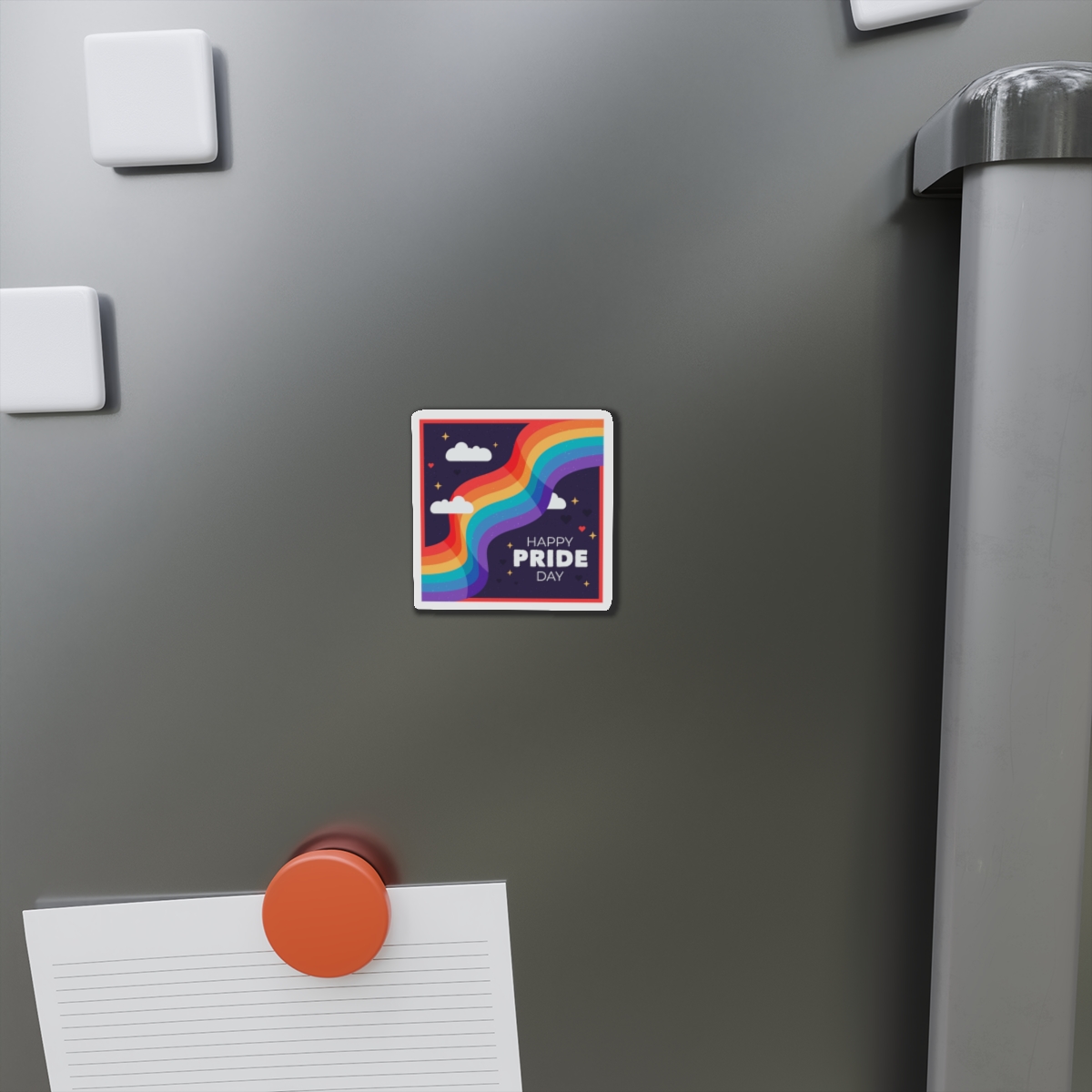 Rainbow Flag Pride Day Die Cut Magnets - Image 2
