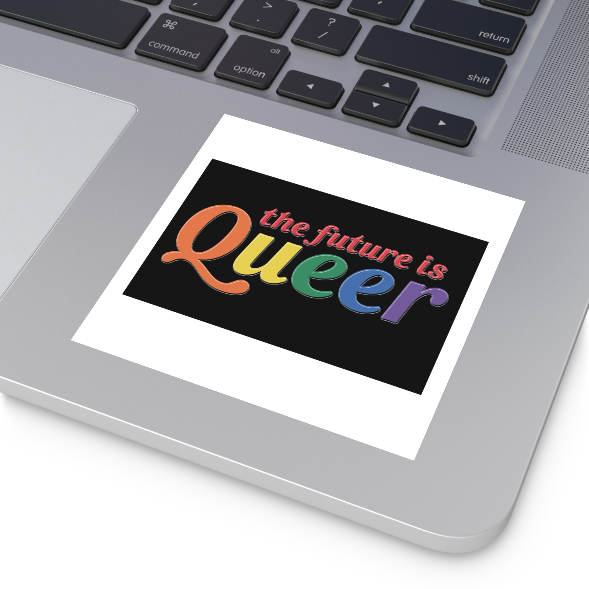 Pride Lgbtq Gay Typography Vector Tshirt Design(5) Laminate Stickers Square - Image 19