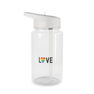 Love Lgbt Rainbow Heart Diversity Love Flag Flat Vector Illustration Tritan Water Bottle