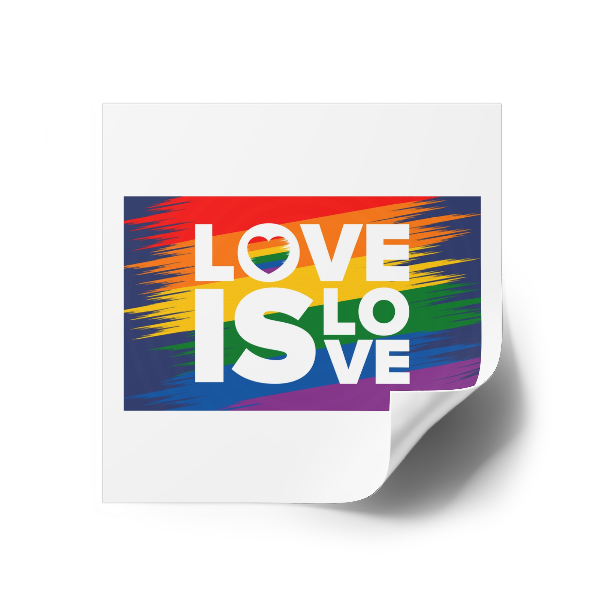 Lgbt Pride Month June Lesbian Gay Bisexual Transgender Lgbt Rainbow Flag Vector Illustration Laminate Stickers Square - Image 18