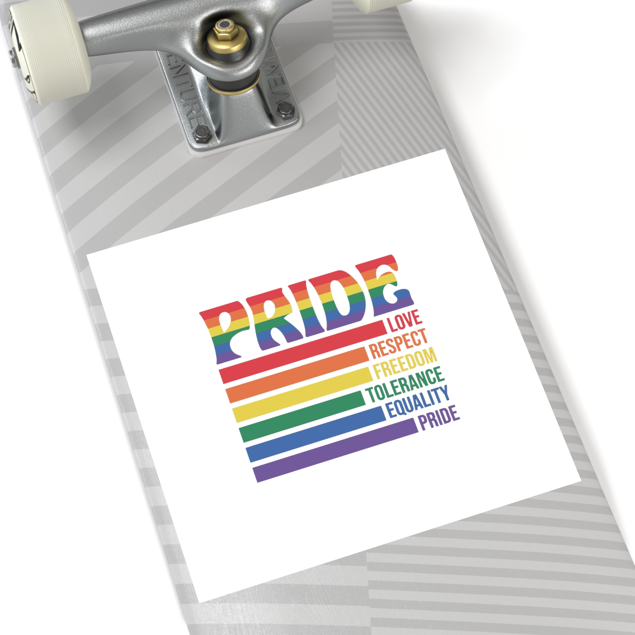Pride Lgbtq Gay Typography Vector Tshirt Design1 Laminate Stickers Square - Image 60