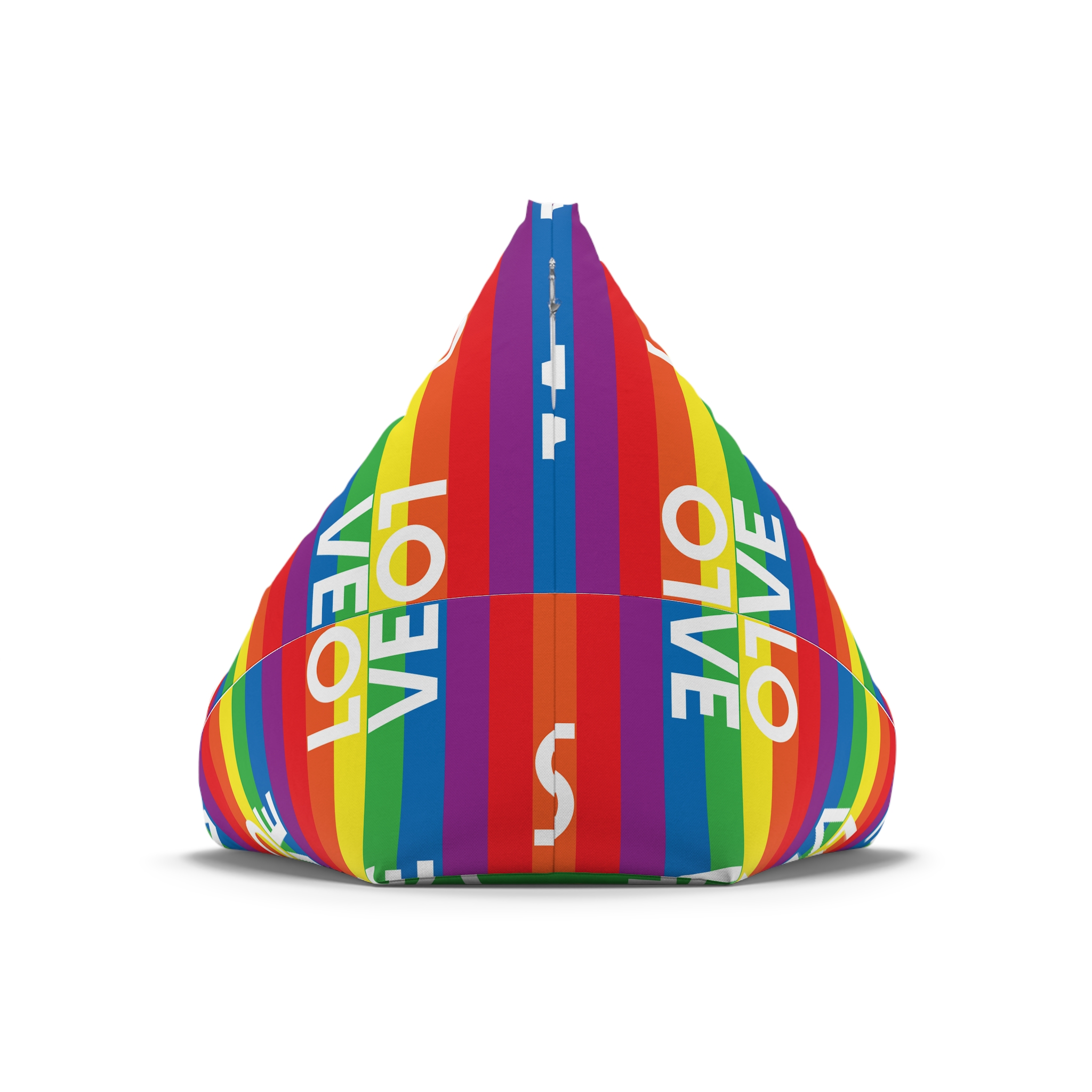 Love Lgbt Squere White Bean Bag Chair Cover - Image 6