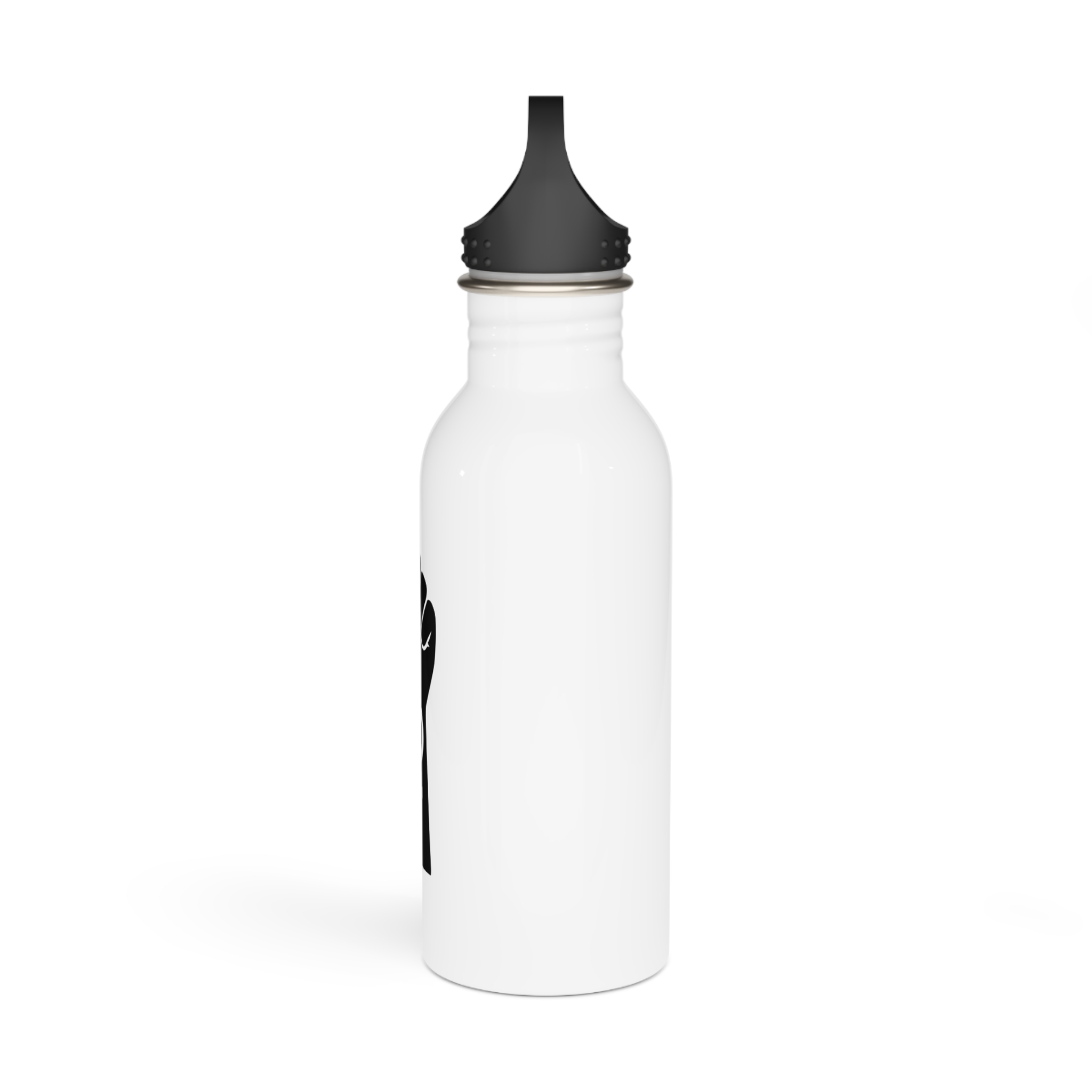 Symbol Feminist Movement Woman Hand With Her Fist Raised Up Girl Power Happy Womens Day Stainless Steel Water Bottle - Image 4