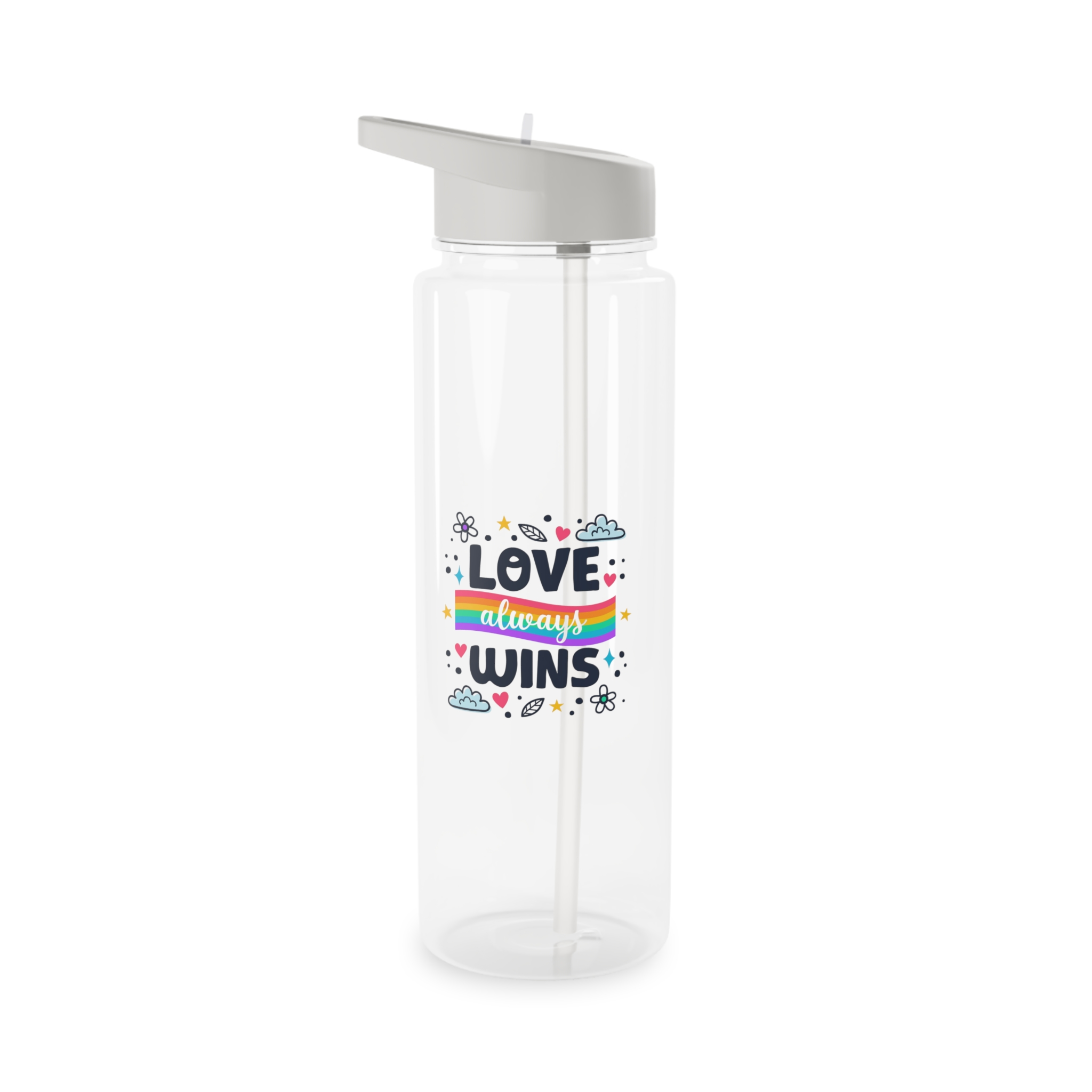 Pride Day Lettering Style Tritan Water Bottle - Image 5