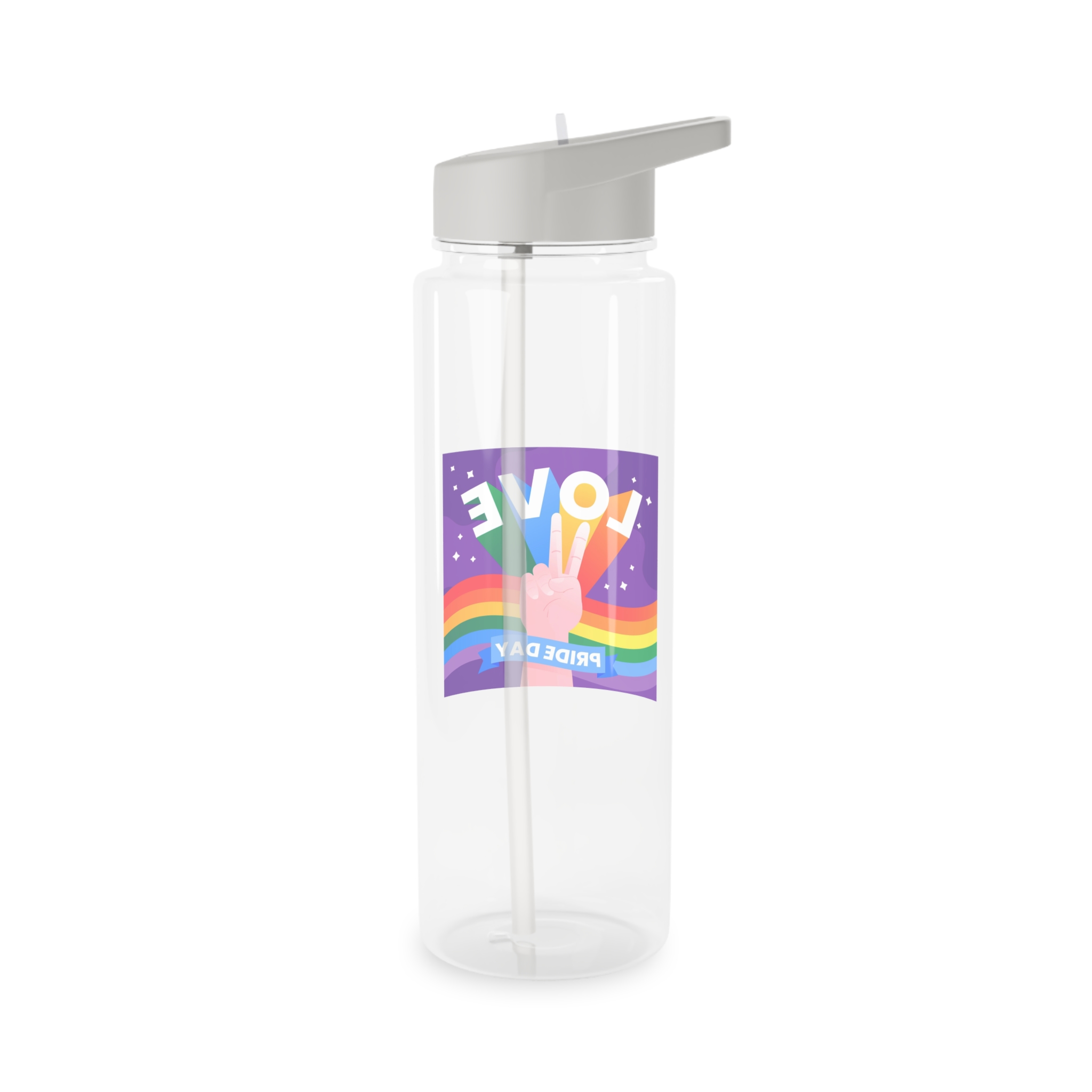 Pride Day Event Message Design Tritan Water Bottle - Image 6